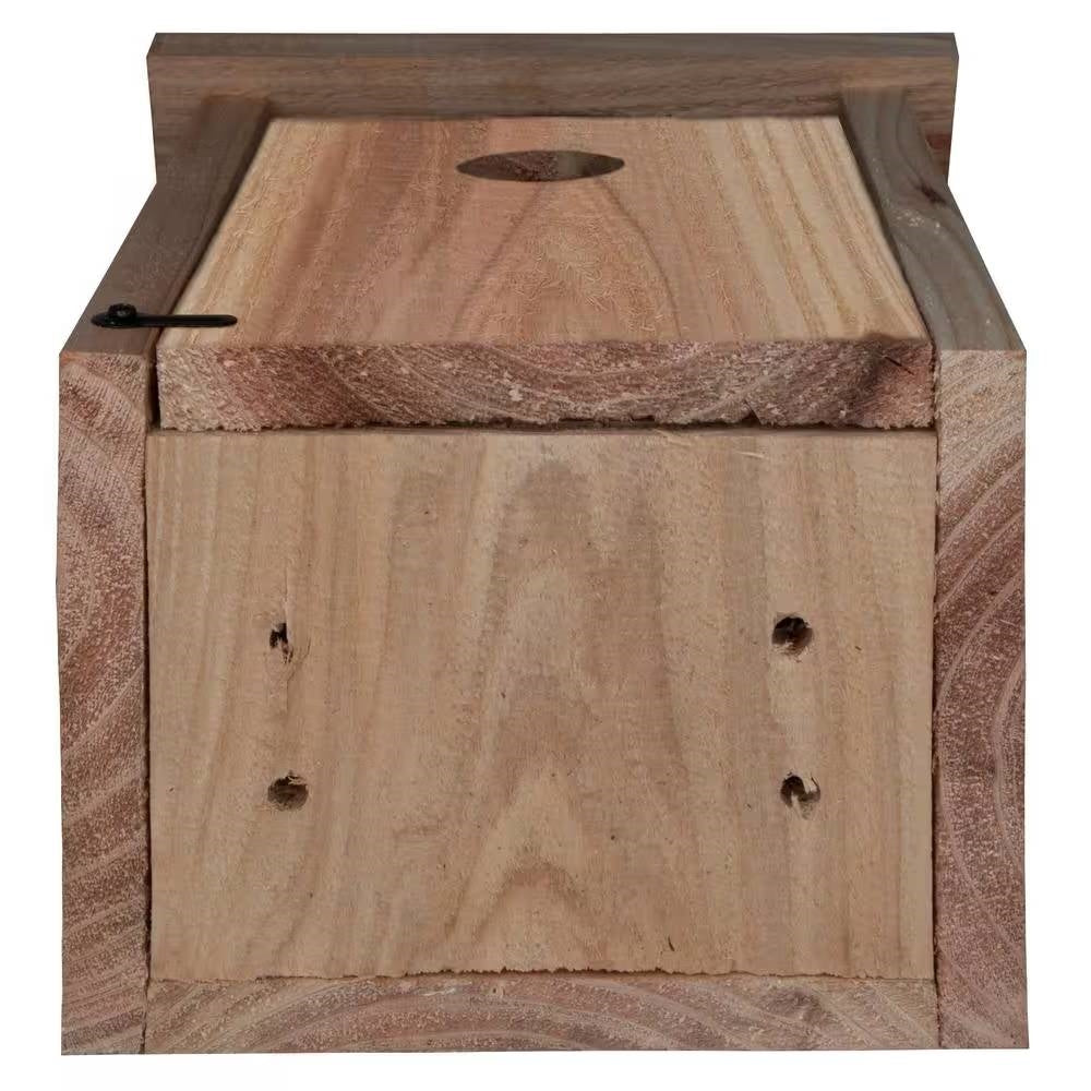 Cedar Birdhouse for Blue Birds with Easy Open Front Panel-3