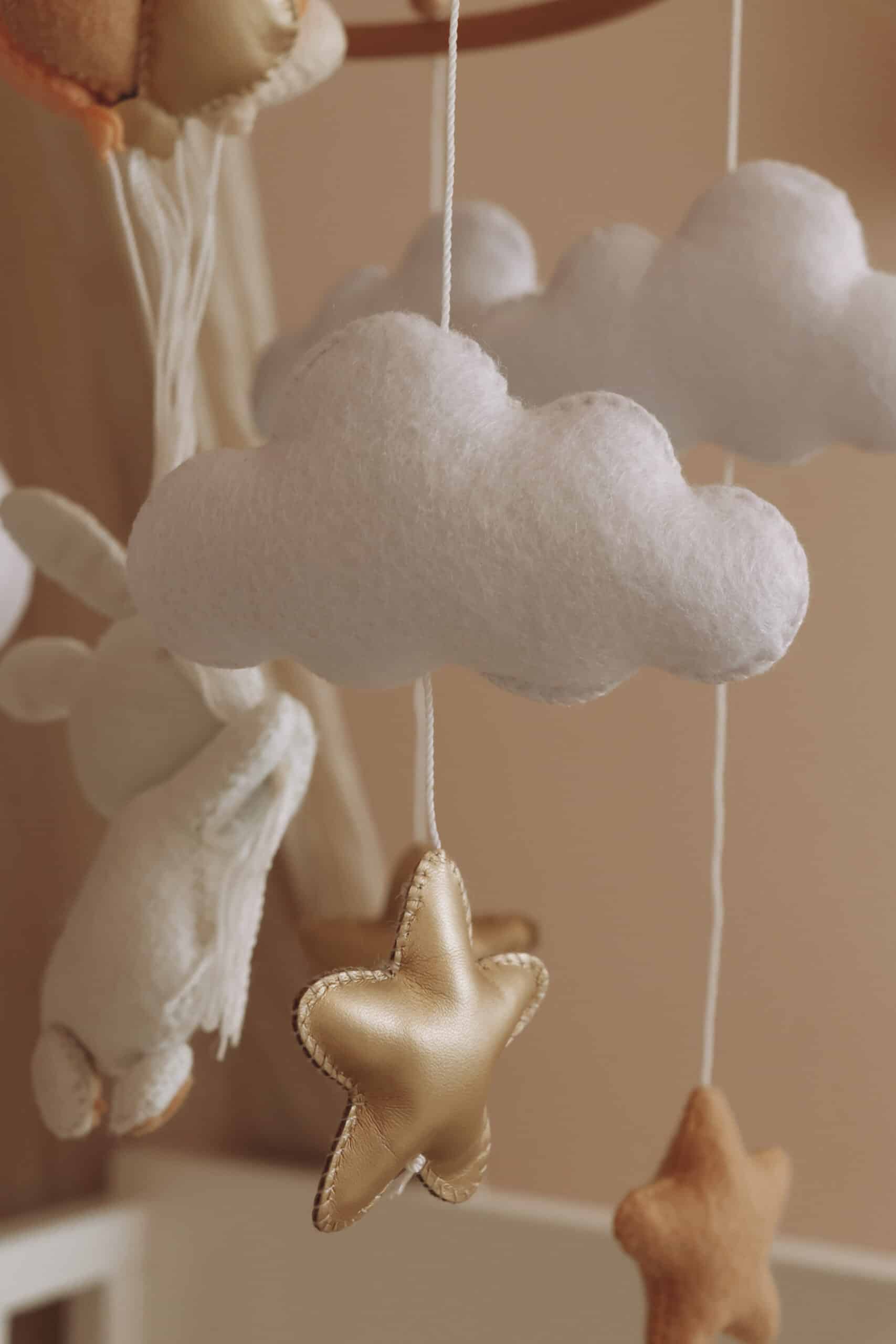 Handmade Bunny baby mobile-2