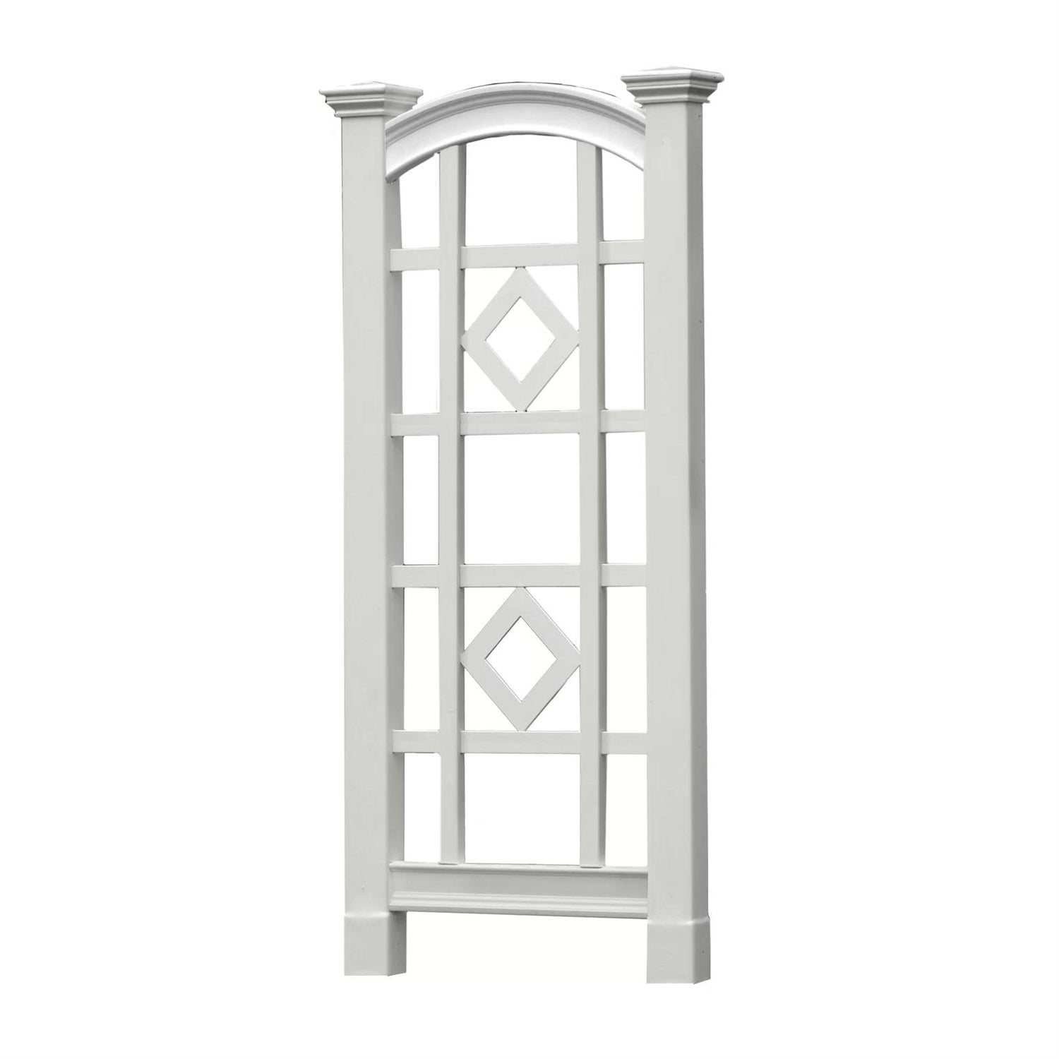 59-inch Outdoor Weather Resistant White Vinyl Garden Trellis-1