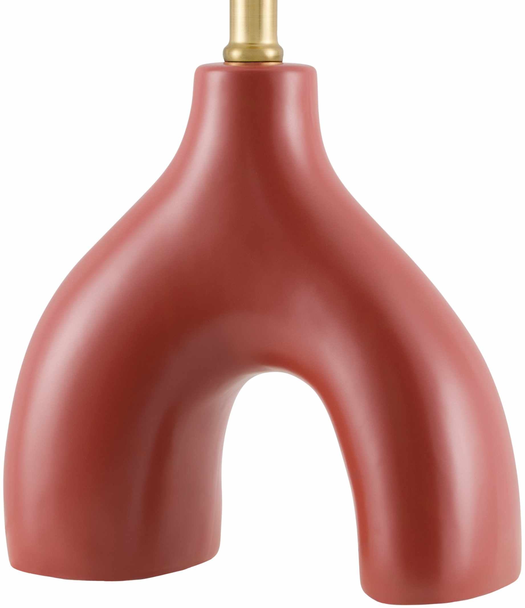 Ottenhofen Dark Red Table Lamp-3