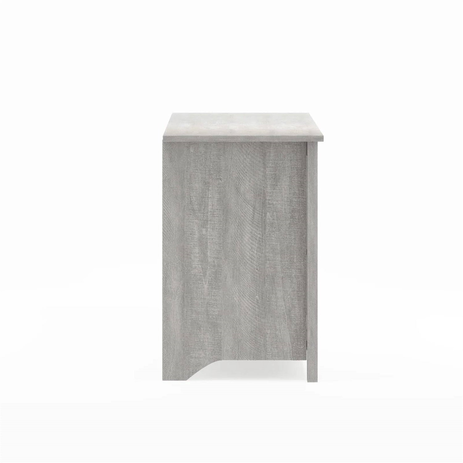 Farmhouse Style TV Stand in Light Grey Oak Wood Finish - for TVs up to 70-inch-2