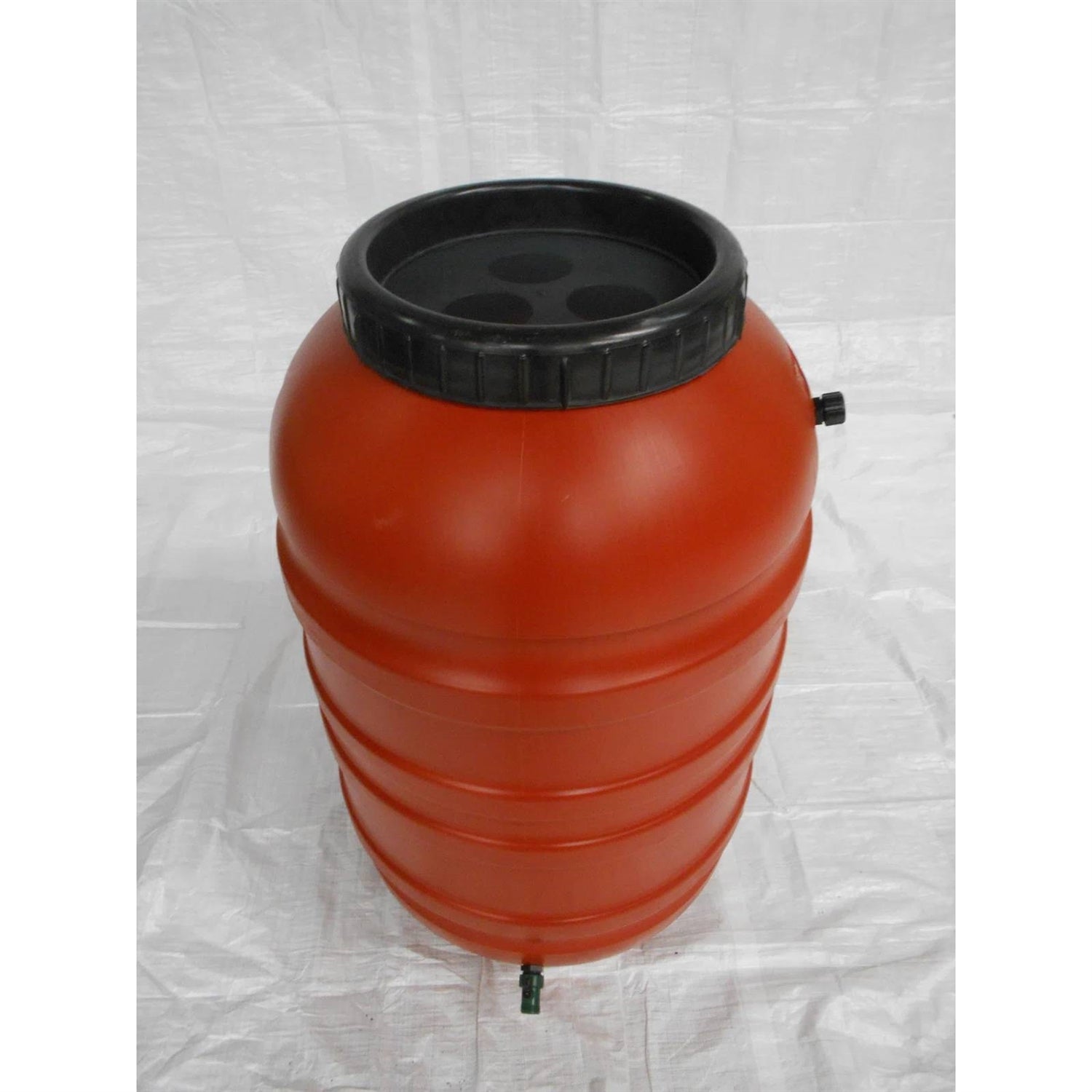 Terra Cotta Red HDPE Plastic 55-Gallon Rain Barrel with Spigot-3