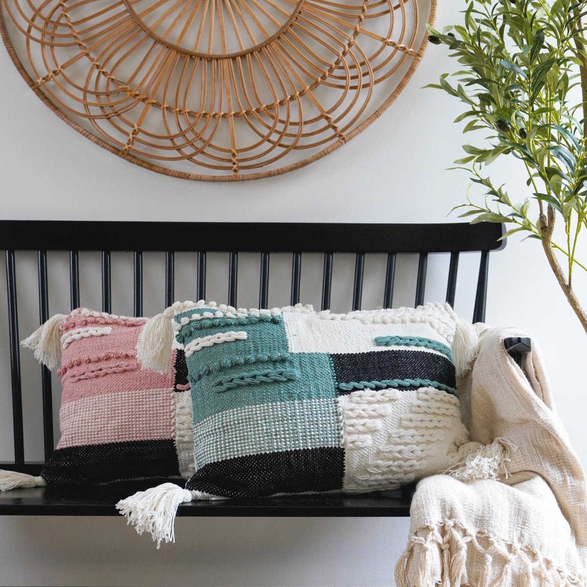 Naima Woven Decorative Pillow