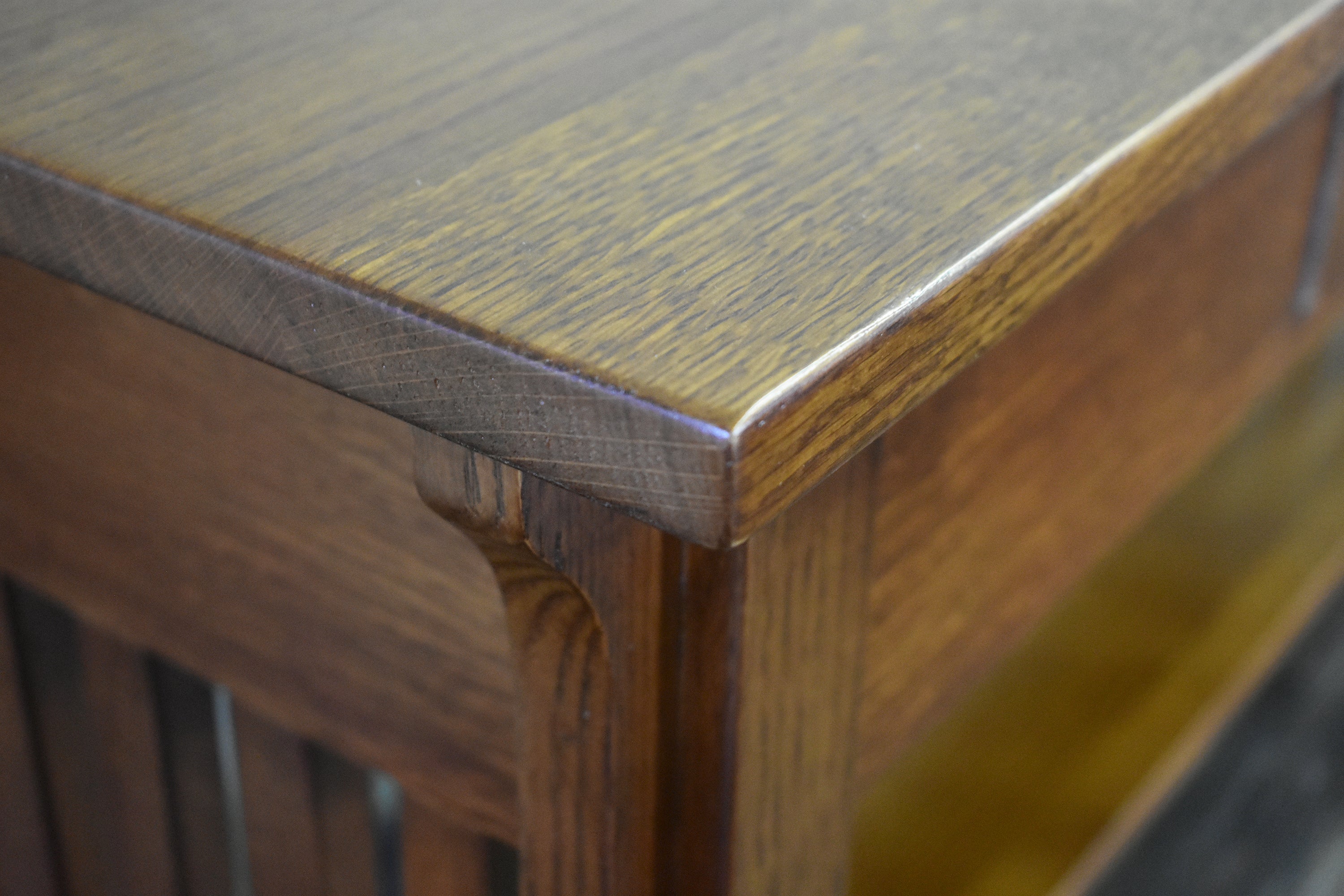 Mission 1 Drawer Crofter Style Console Table - Michael's Cherry Stain