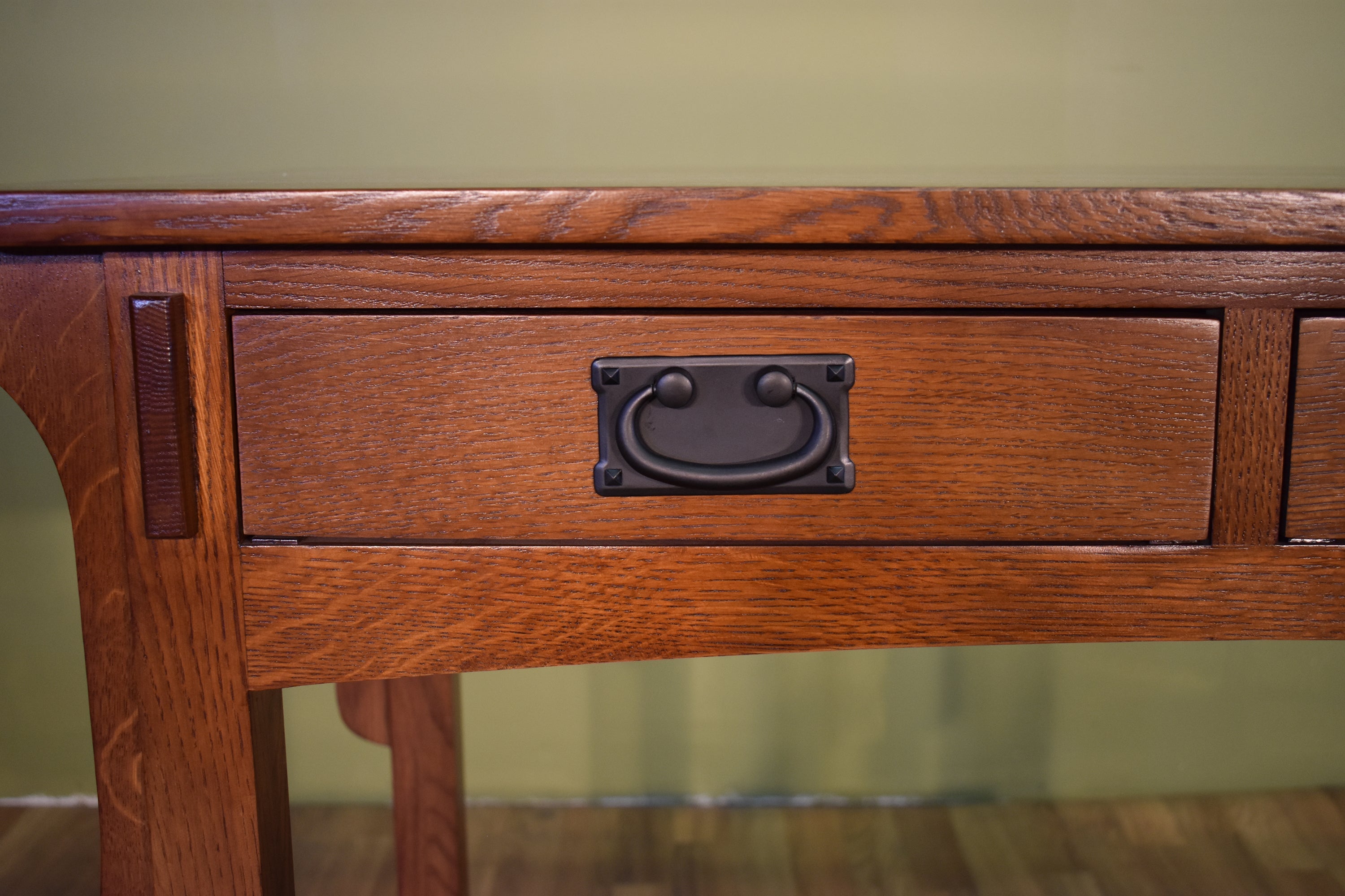 Mission Style Library Table with Removable Organizer