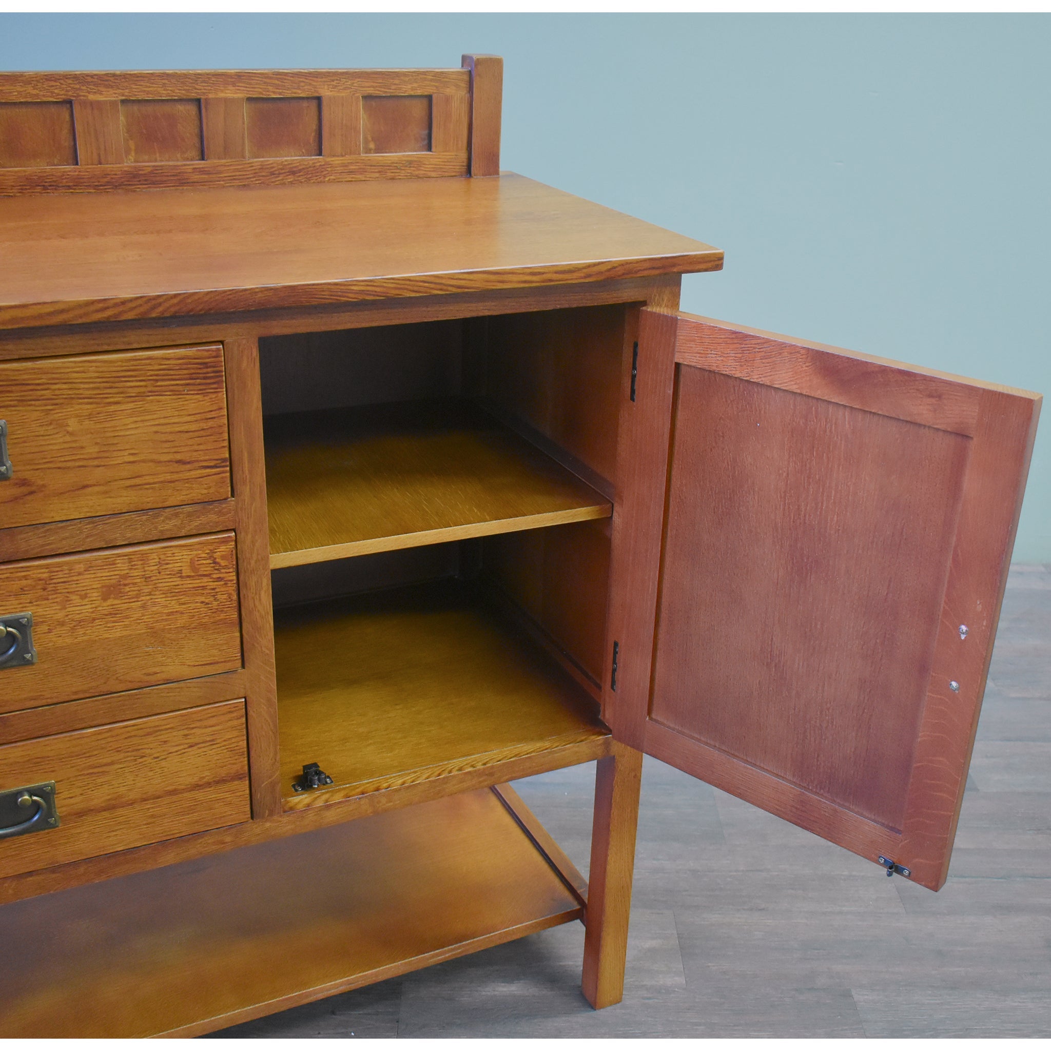 Mission Turner Sideboard-3 Drawers-2 Doors-Michael's Cherry (MC-A)-58"