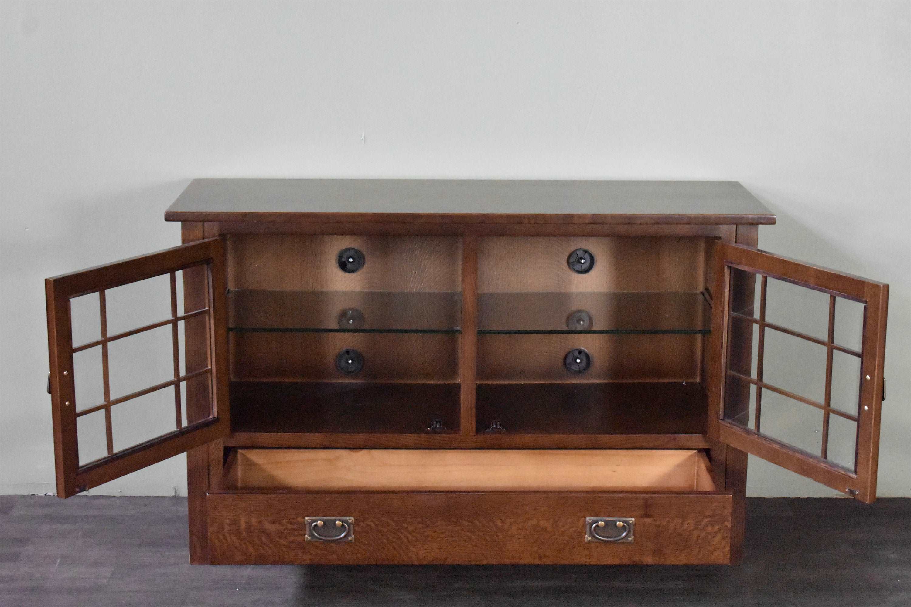 Mission Quarter Sawn Oak 48" TV Stand - Walnut