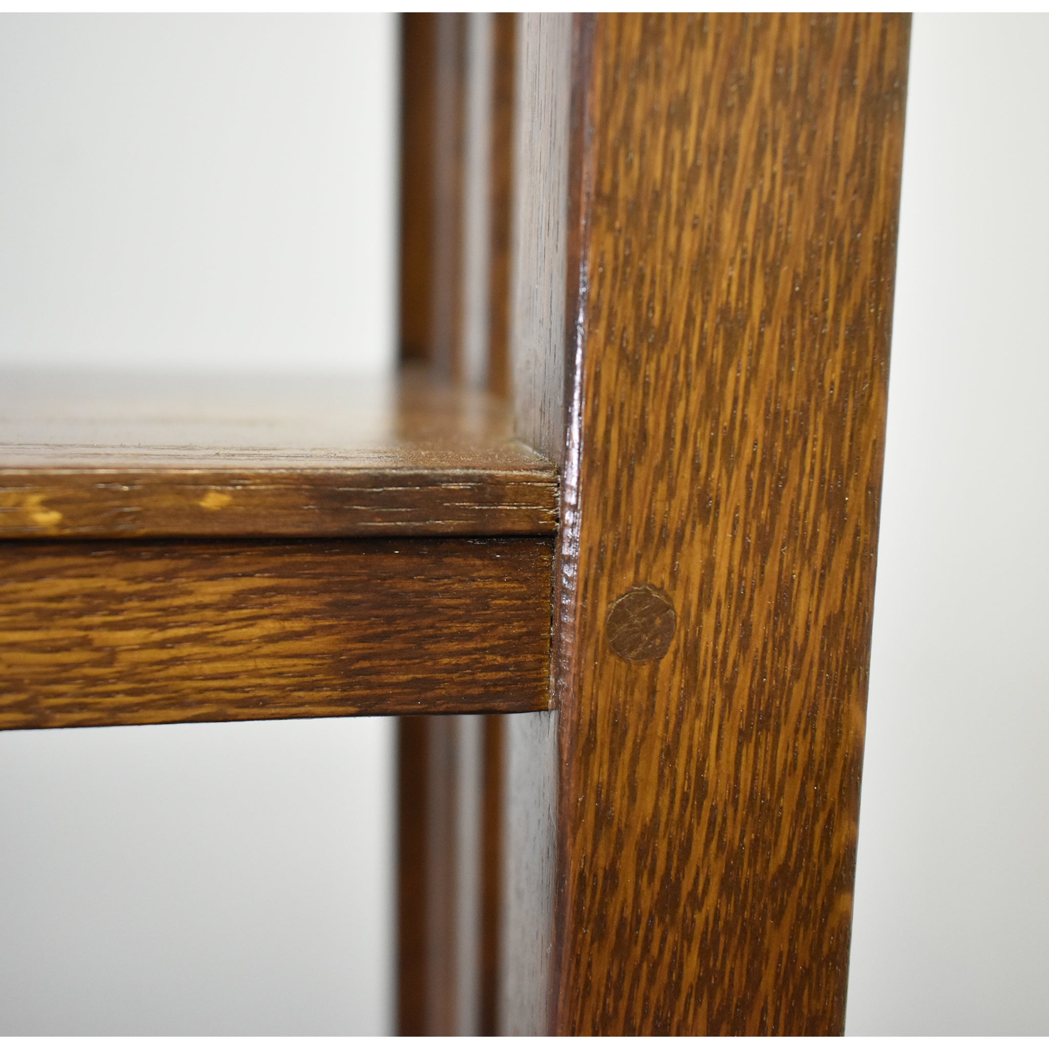 Mission Spindle Side 5 Shelf Bookcase - Walnut (W1)