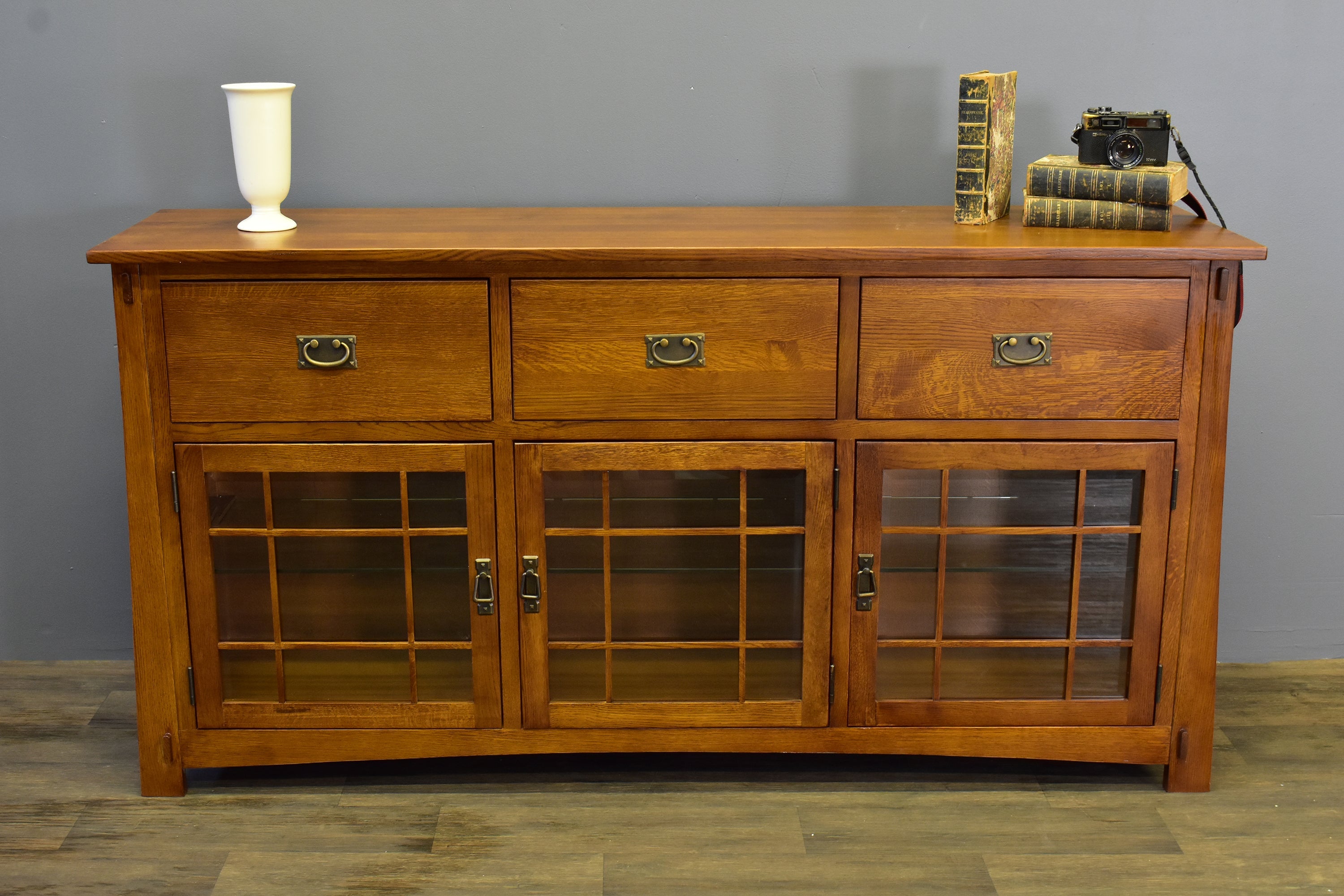 Craftsman Style Quarter Sawn Oak Sideboard - 72"