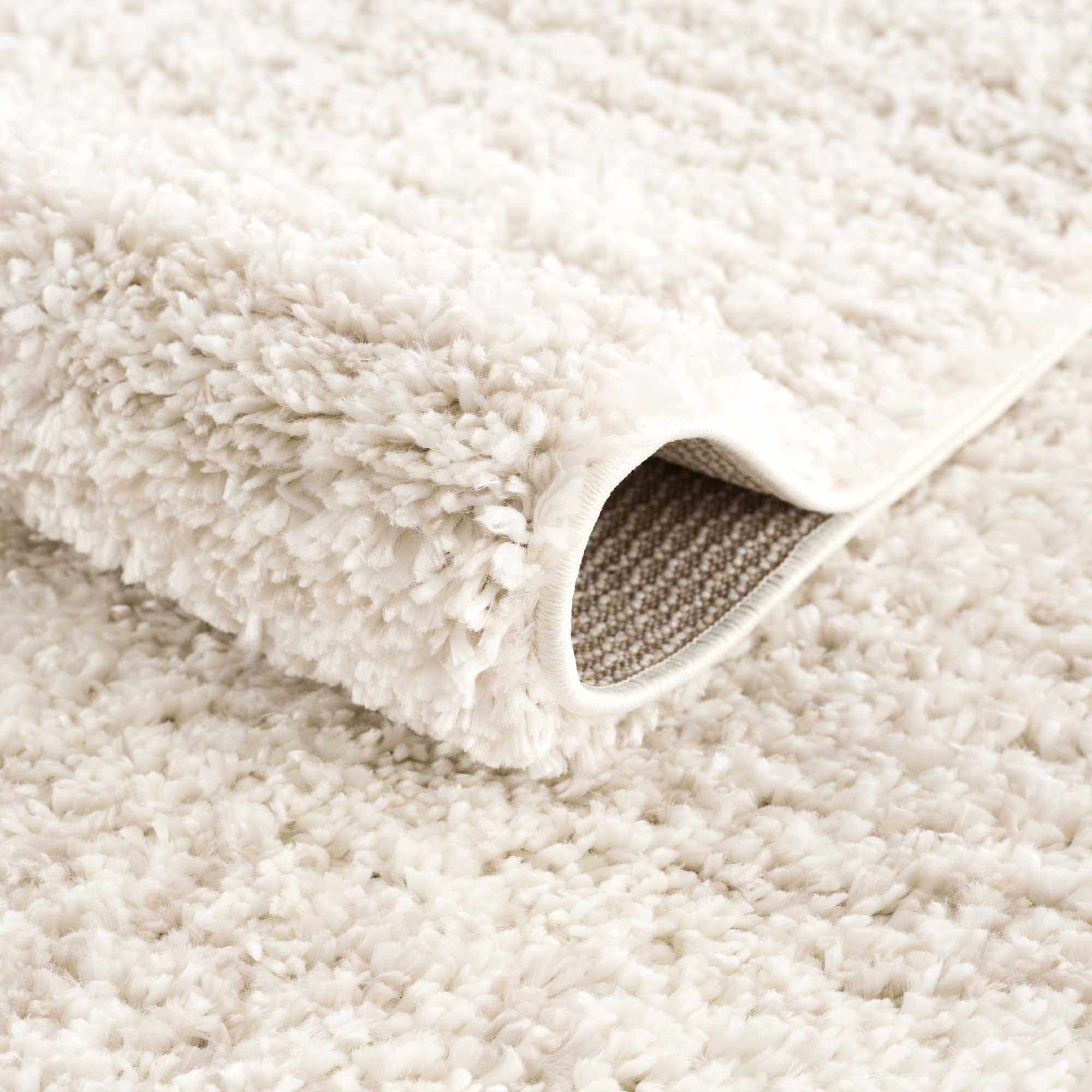 Trunding Plush Area Rug in Light Beige
