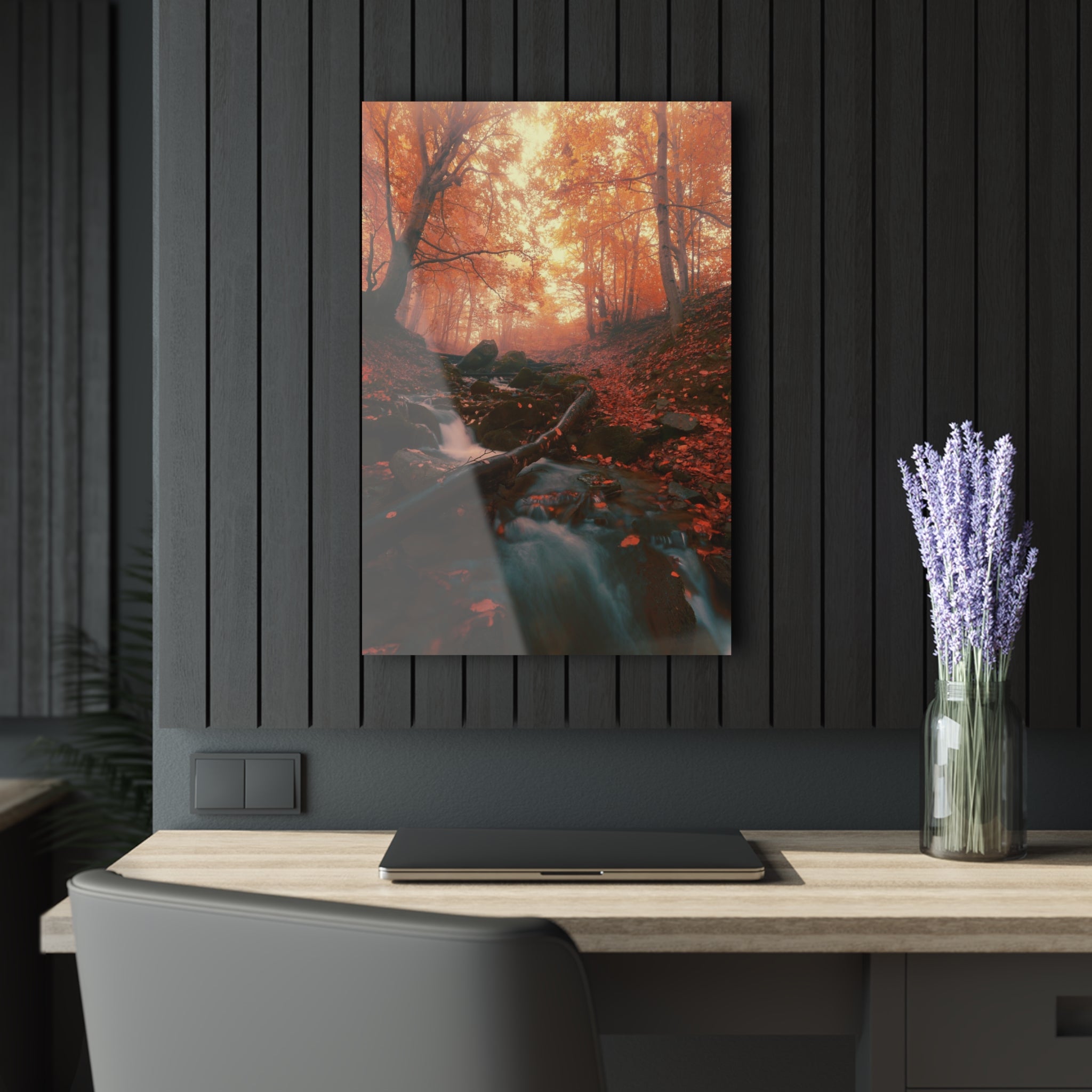 Tempered glass wall art - Autumn forest-3