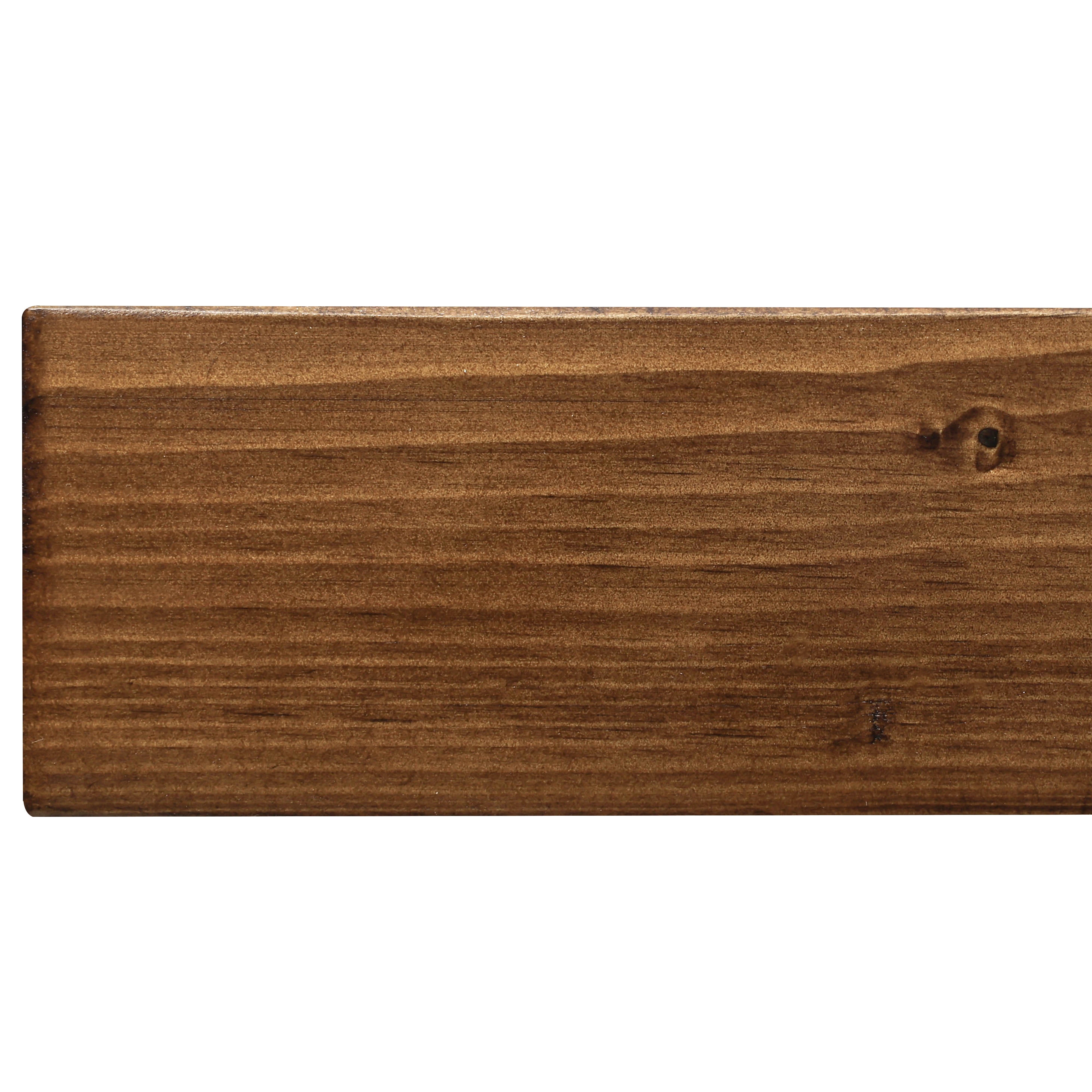 Smooth Solid Floating Timber Fireplace Mantel Shelf
