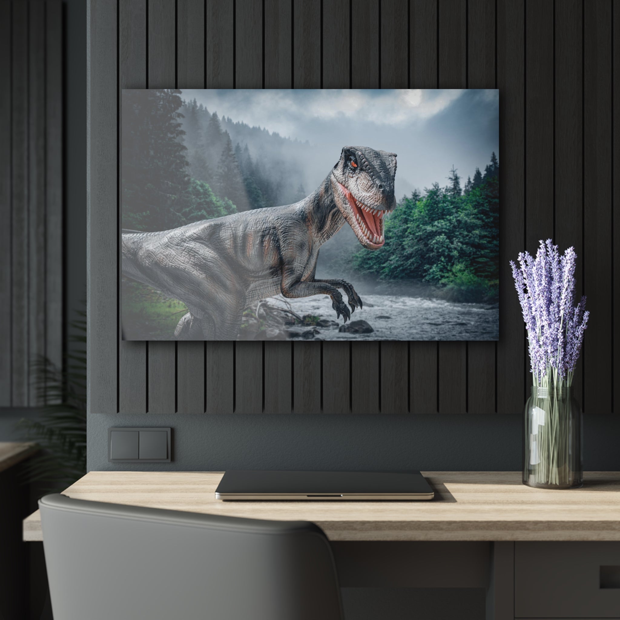 Tempered glass wall art - tyrannosaurus rex-3