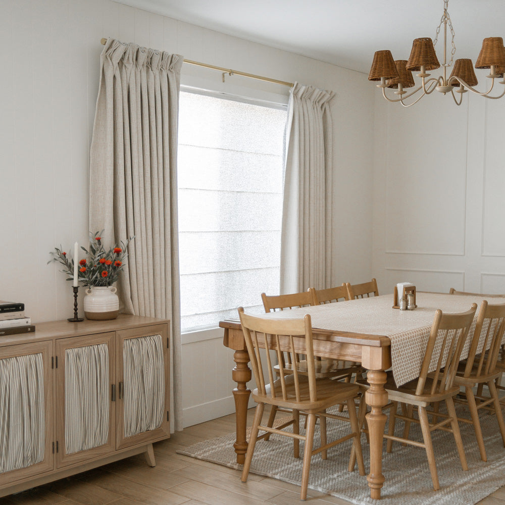Doris Bamboo Textured Linen Curtains