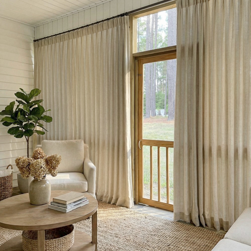 Doris Bamboo Textured Linen Curtains