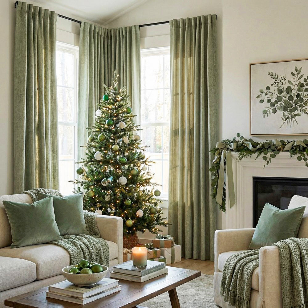 Doris Bamboo Textured Linen Curtains