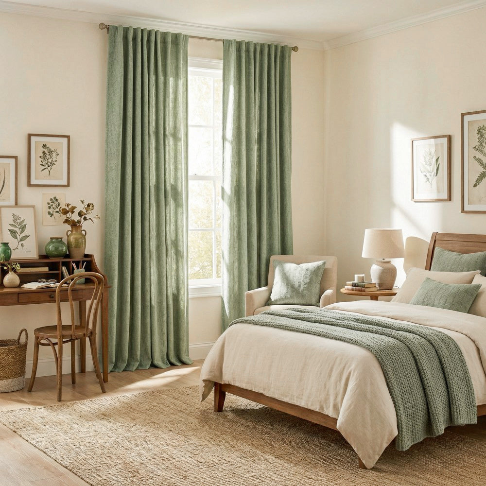 Doris Bamboo Textured Linen Curtains