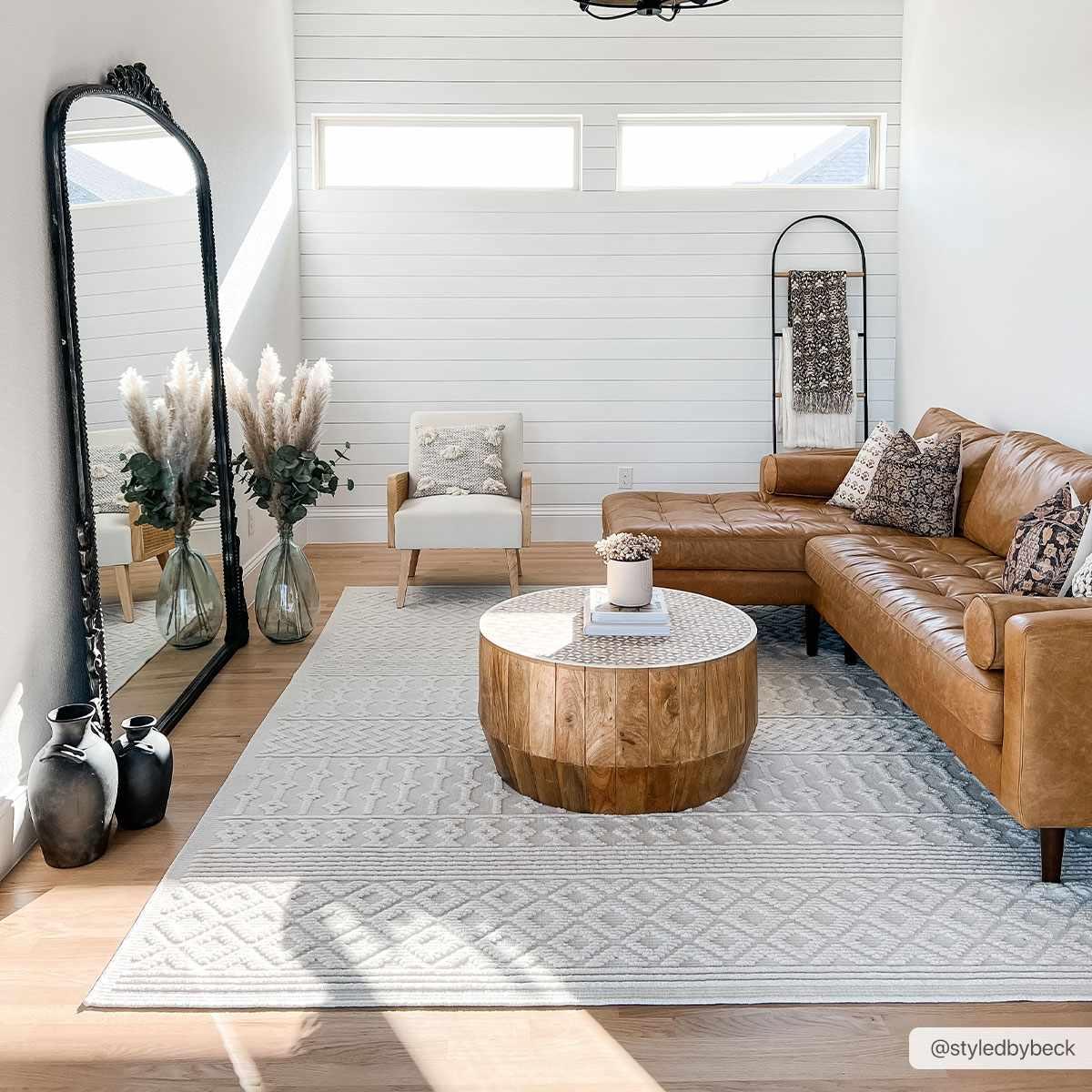 Drago White Washable Area Rug - PRHOMZ