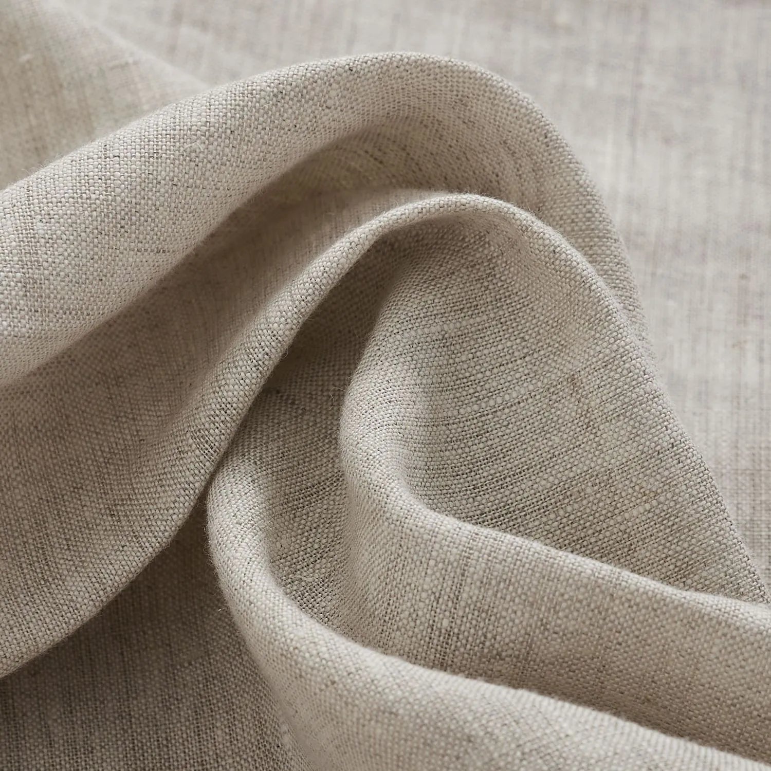 Druda Natural Hued Pure Linen Sheer Curtains