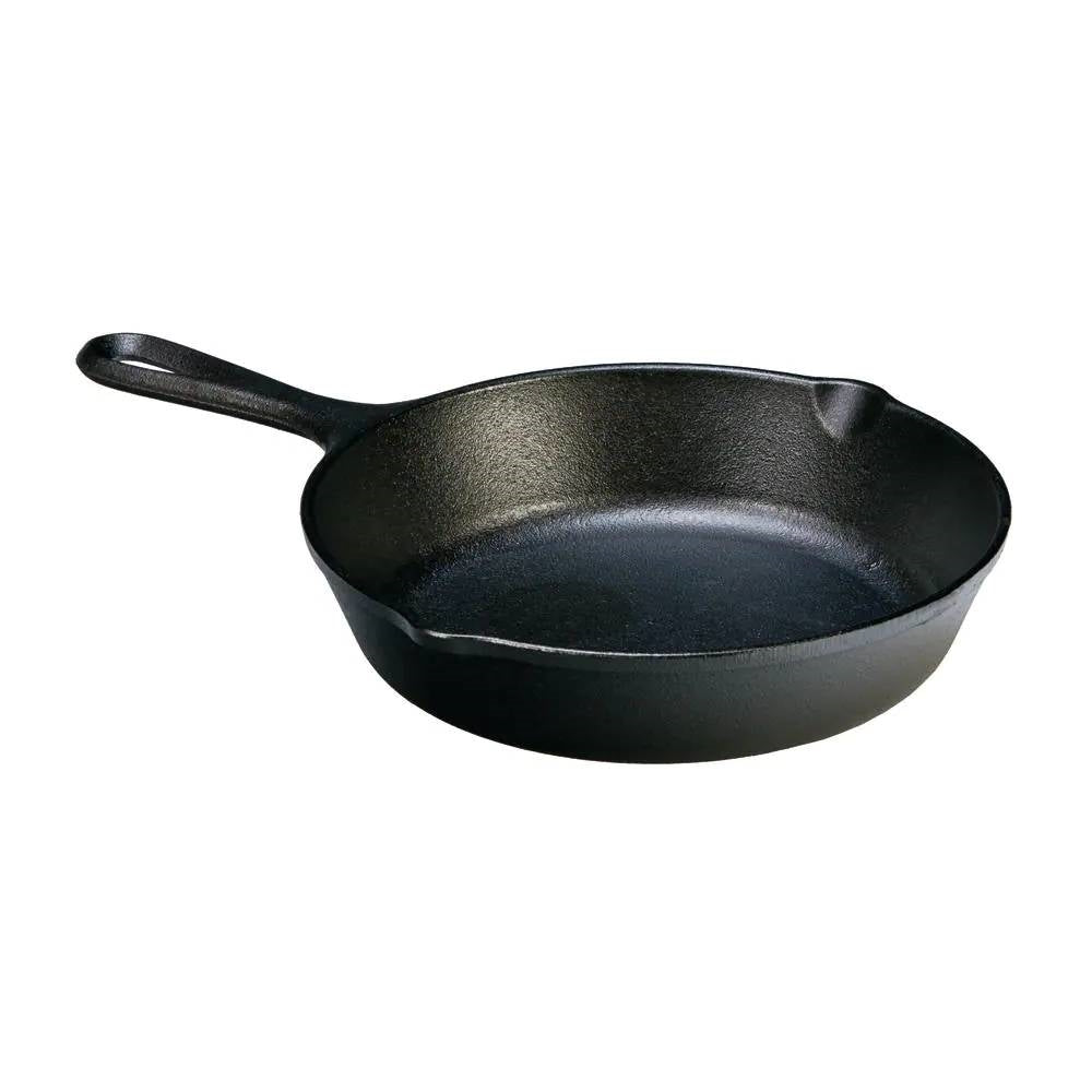 8-inch Pre-Seasoned Cast Iron Skillet Frying Pan with Pour Spouts Made in USA-1