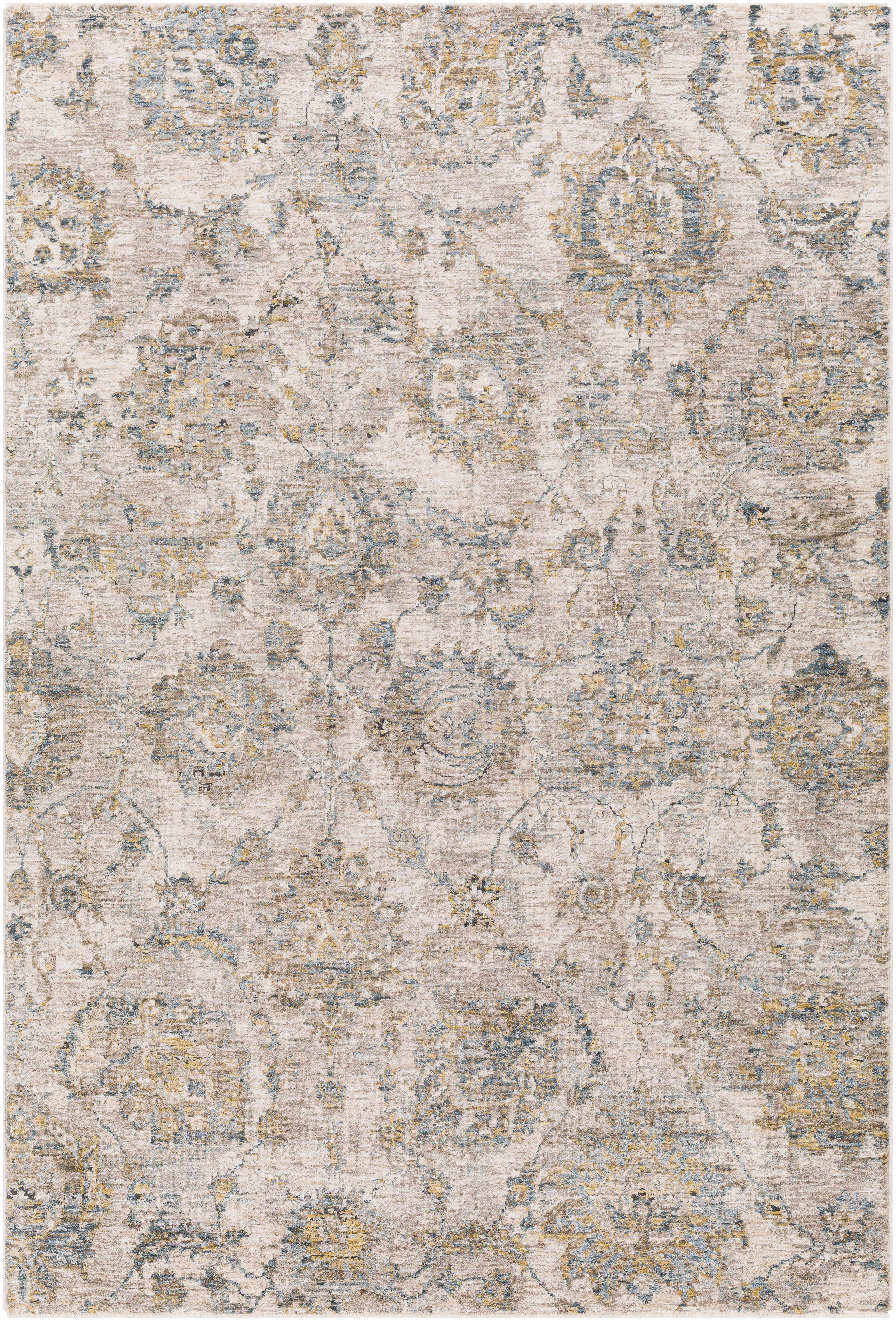 Morinville Teal Floral Rug-6