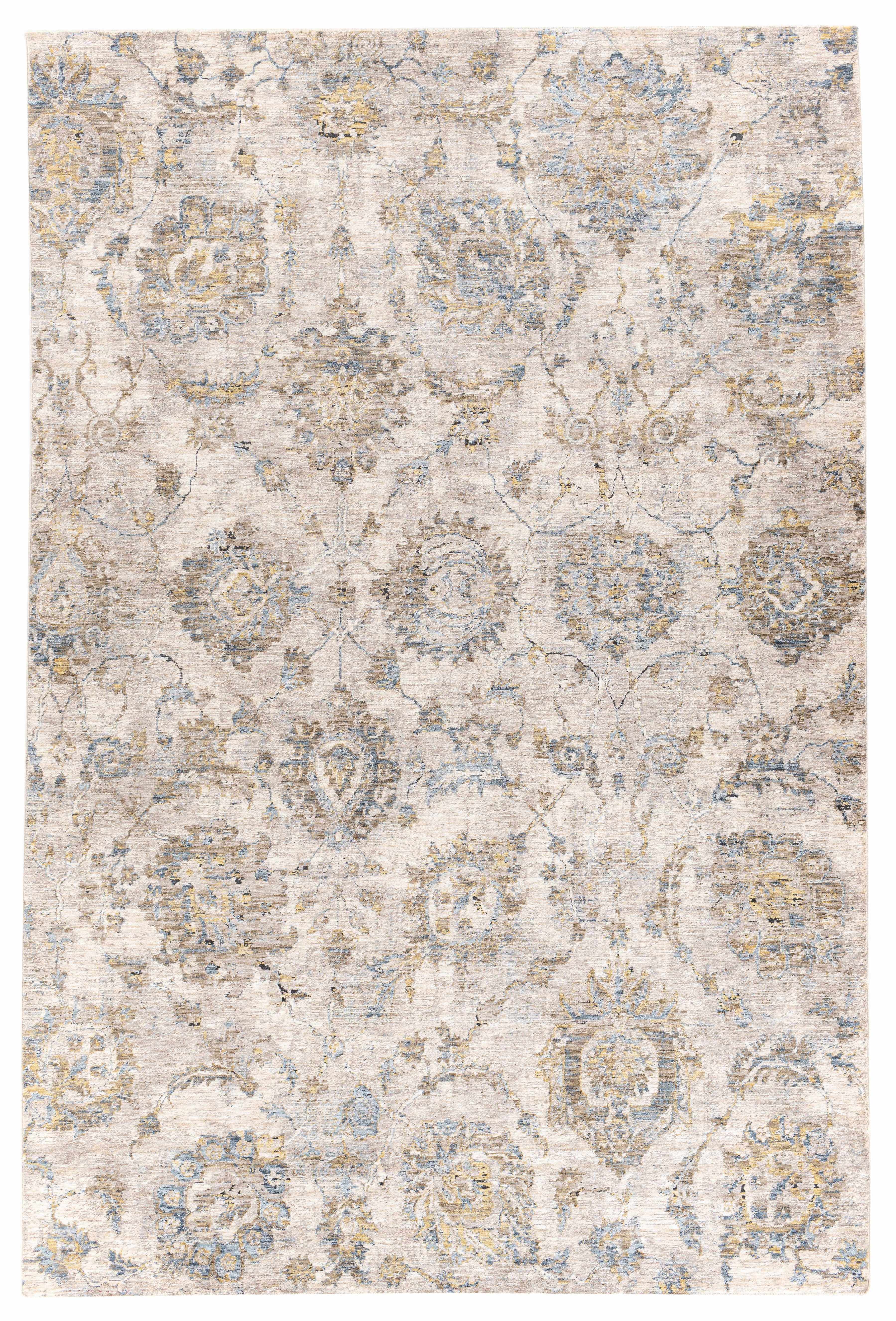 Morinville Teal Floral Rug-7