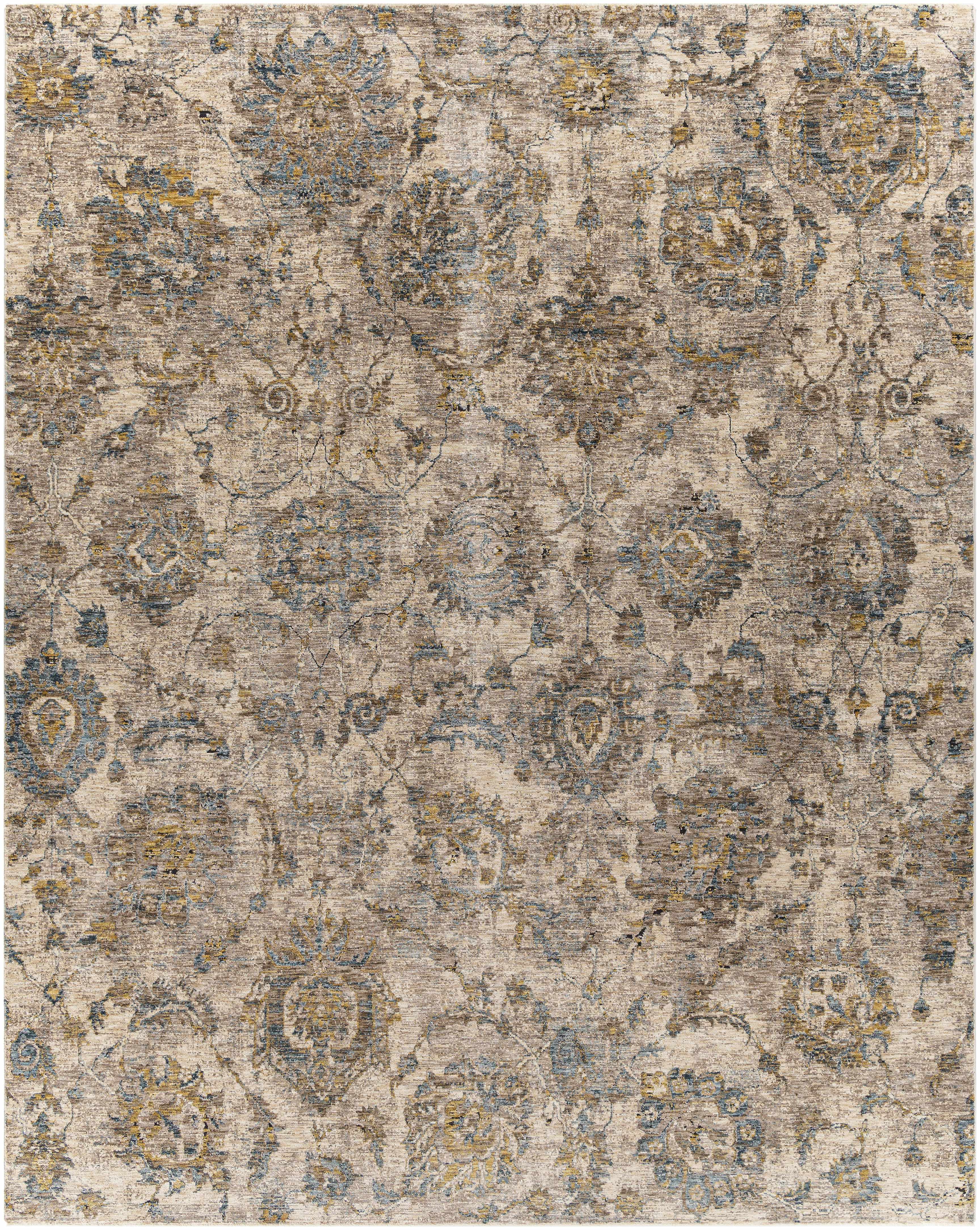 Morinville Teal Floral Rug-8