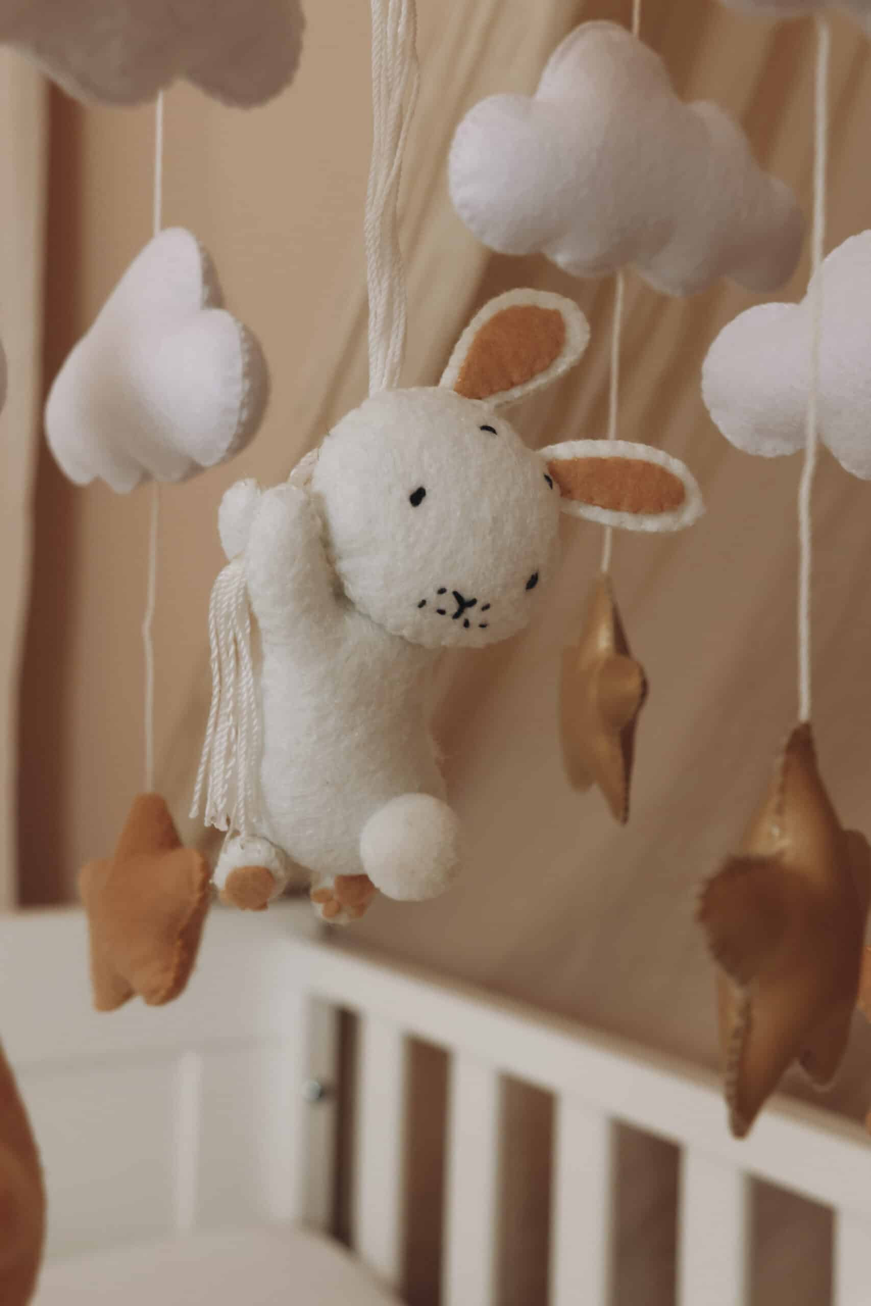 Handmade Bunny baby mobile-8