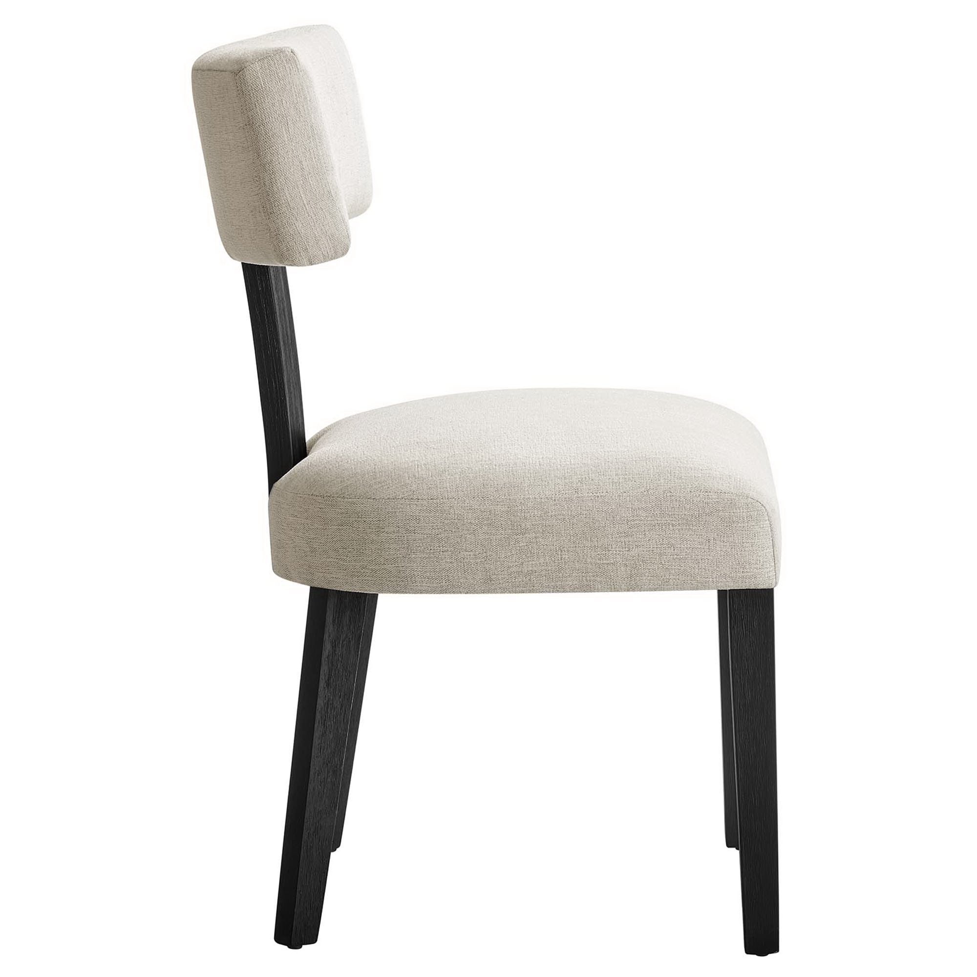 Nalani Fabric Upholstered Dining Chairs Set of 2 by Modway