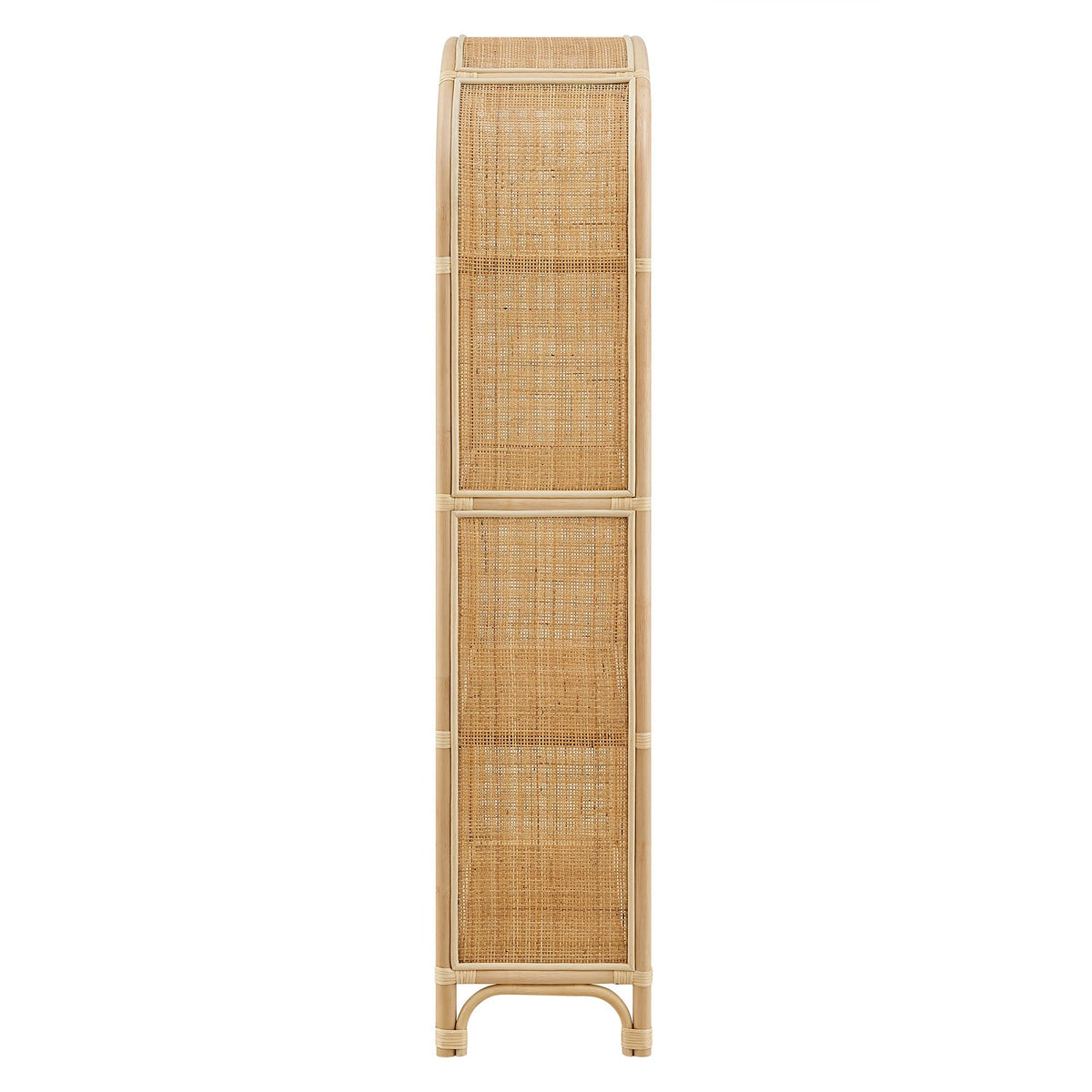 Celeste 67 Inch Tall Arched Natural Rattan Bookshelf by Modway