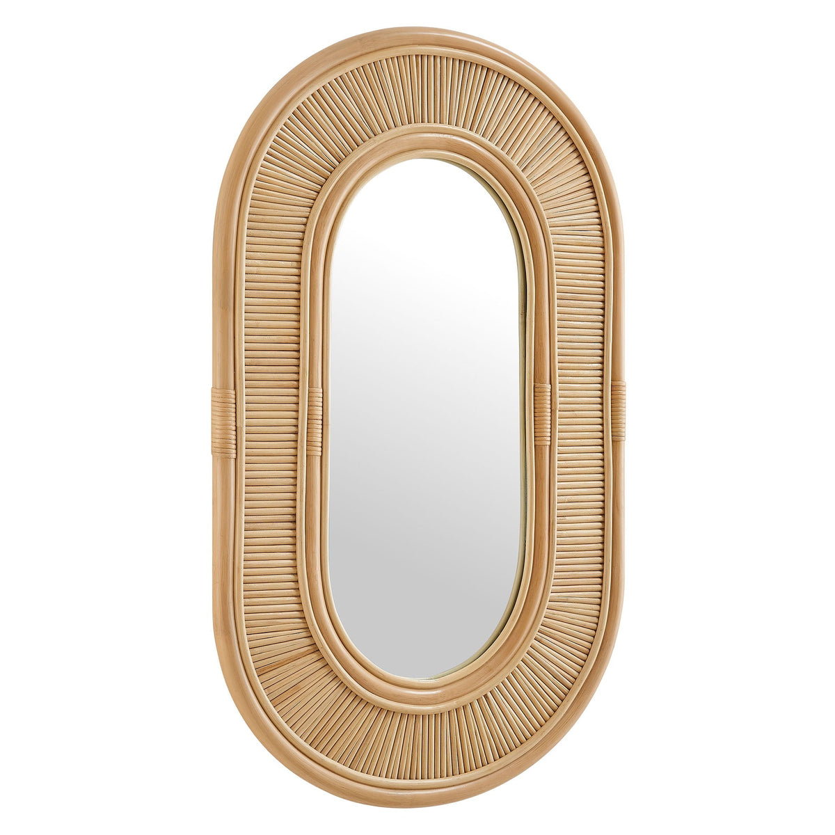 Sovana Oval Rattan Wall Mirror by Modway