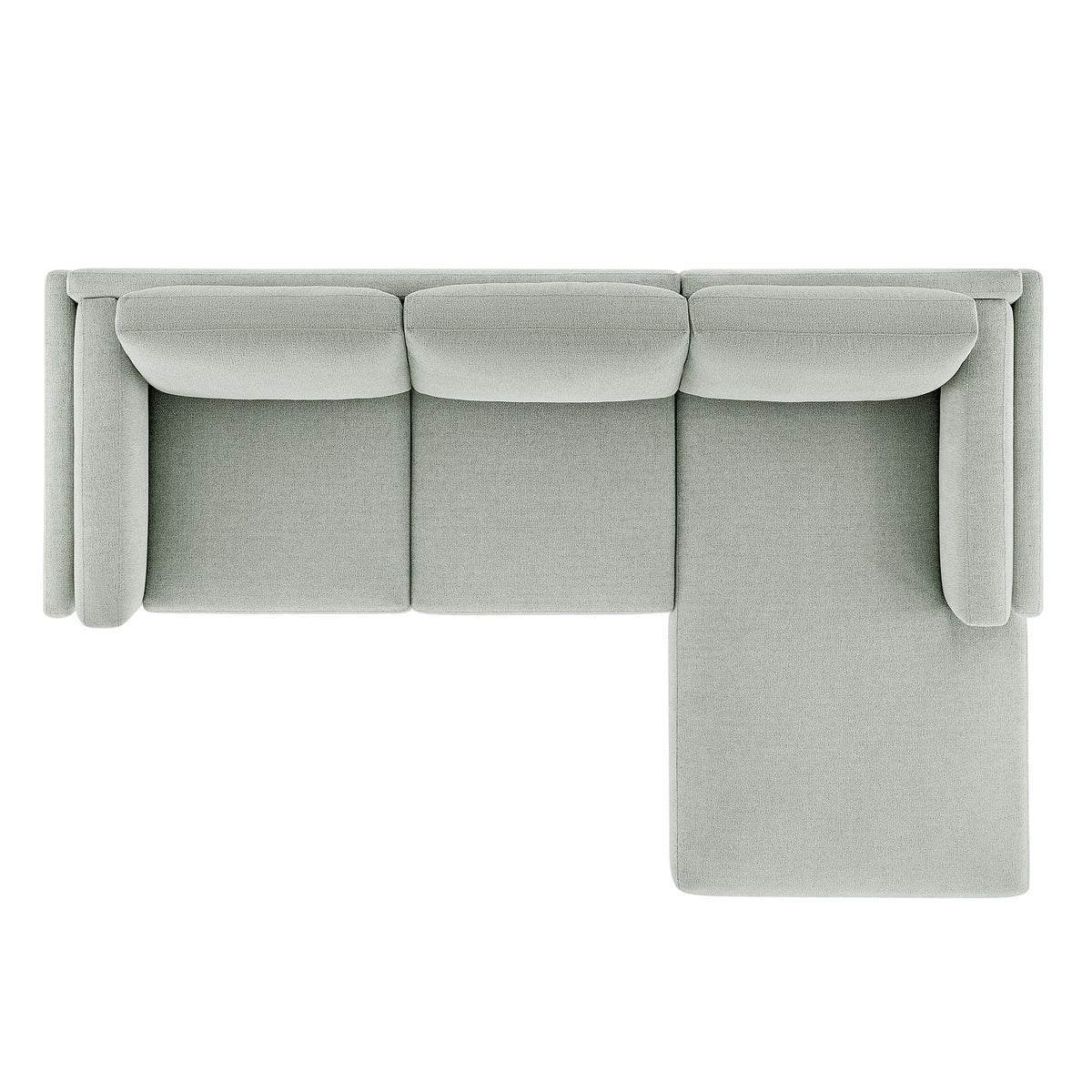 Roscoe Right-Facing Fabric Sectional Sofa with Chaise by Modway