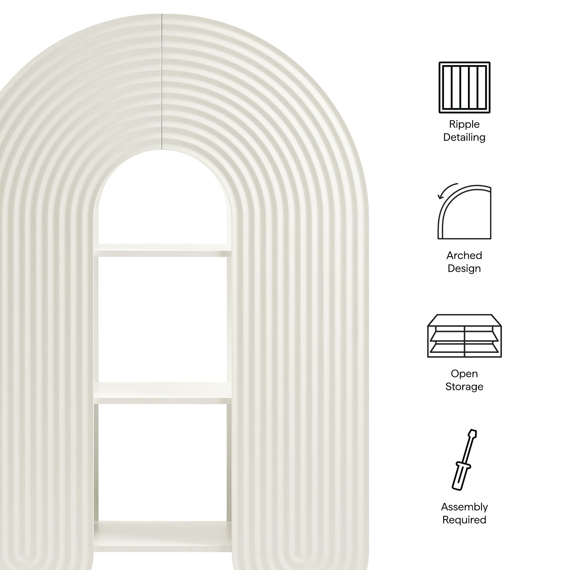 Daydream 58" Arched Bookshelf by Modway