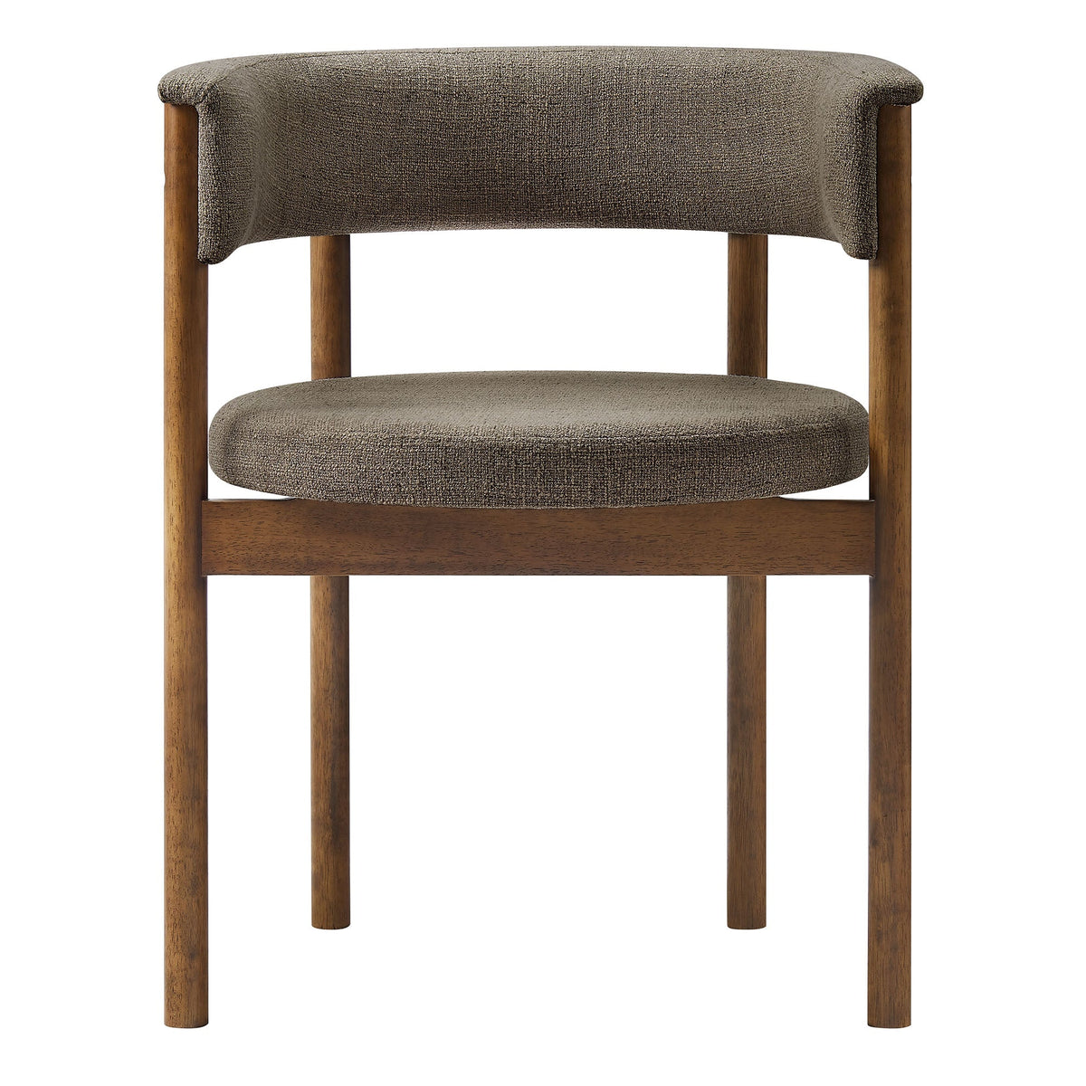 Clea Curved Upholstered Dining Chairs Set of 2