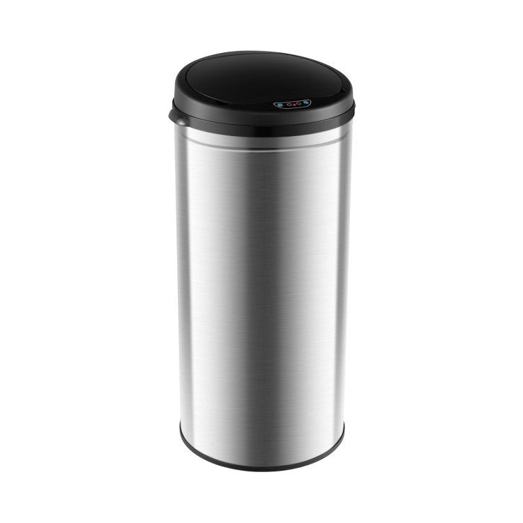 8-Gallon Stainless Steel Motion Sensor Trash Can Kitchen Home Office Waste Bin-1