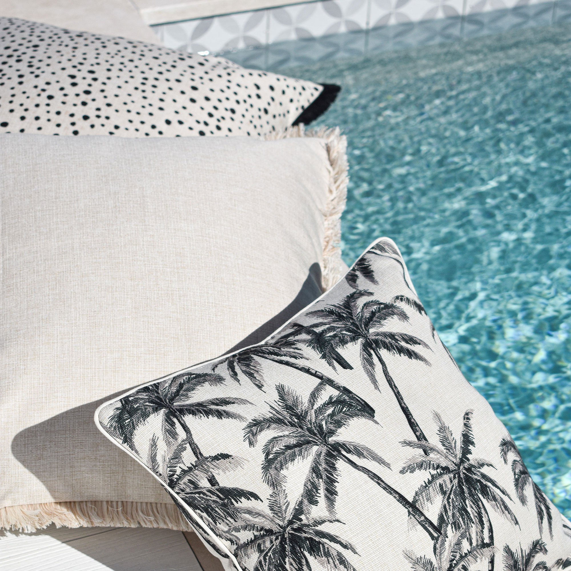 Cushion Cover-Coastal Fringe-Solid Natural-60cm x 60cm-1