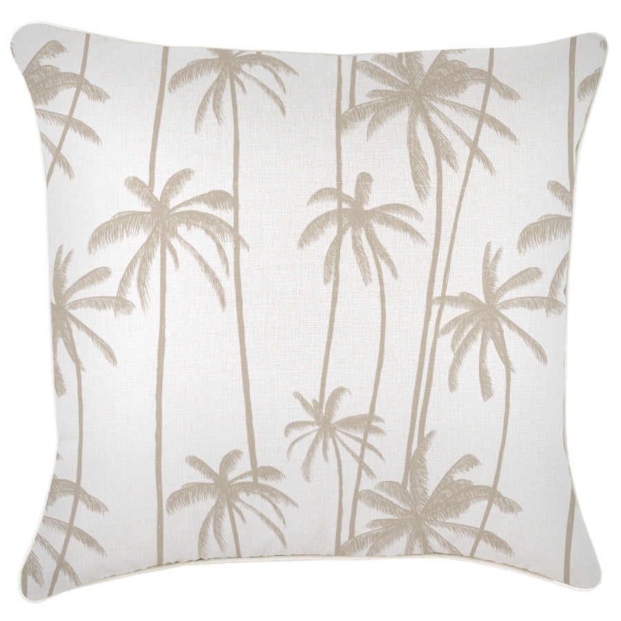 Cushion Cover-With Piping-Tall Palms Beige-60cm x 60cm-0