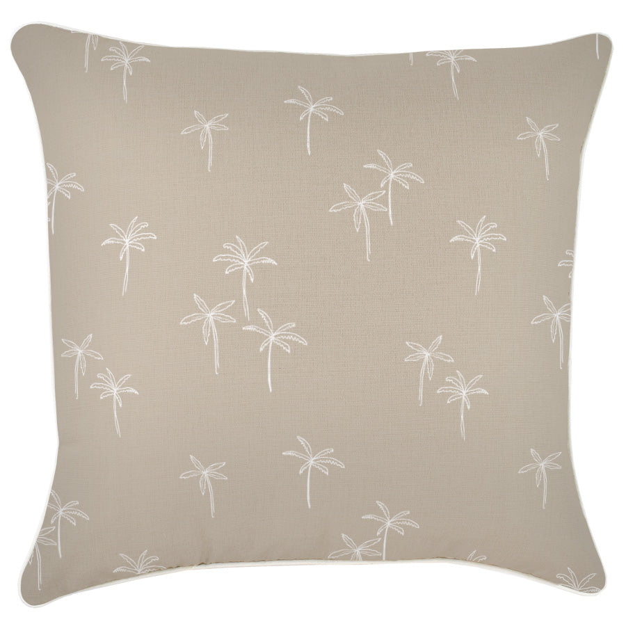 Cushion Cover-With Piping-Palm Cove Beige-60cm x 60cm-0