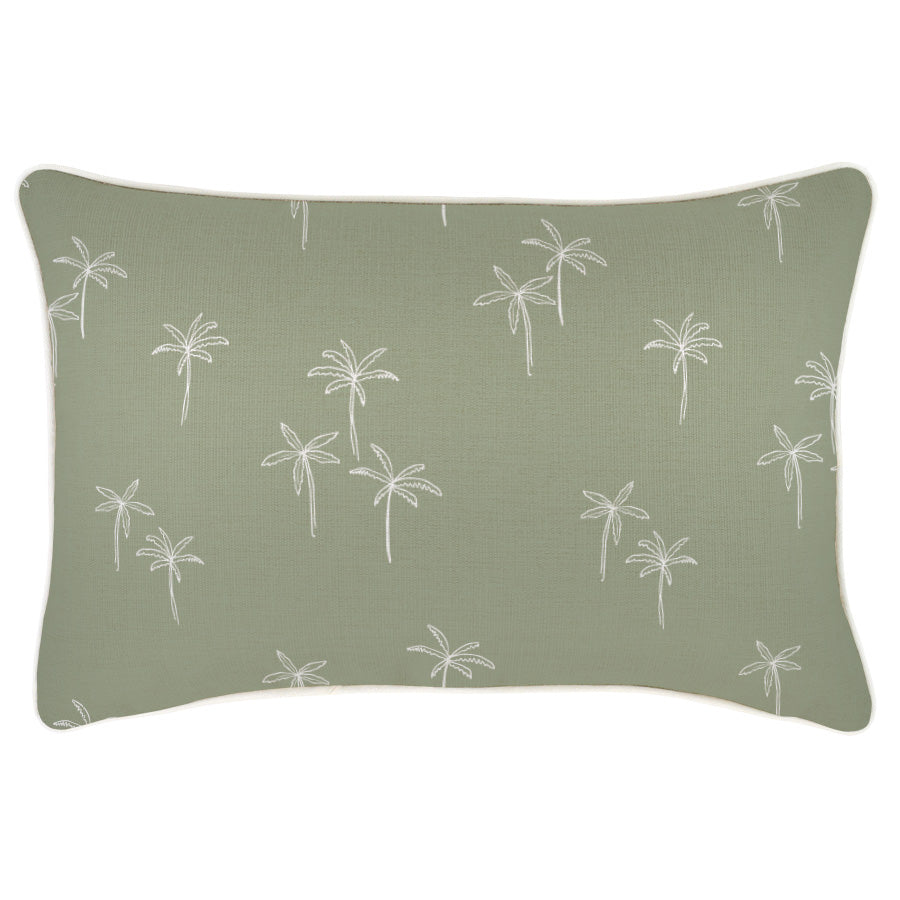 Cushion Cover-With Piping-Palm Cove Sage-35cm x 50cm-0