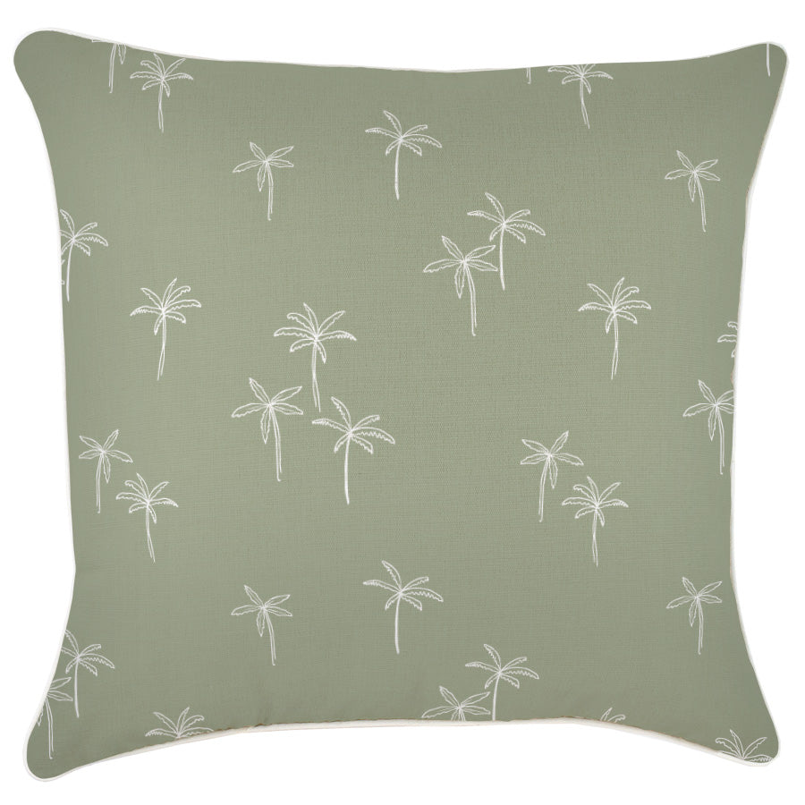 Cushion Cover-With Piping-Palm Cove Sage-60cm x 60cm-0