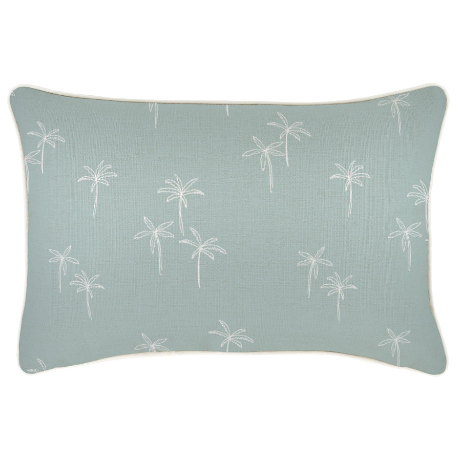 Cushion Cover-With Piping-Palm Cove Seafoam-35cm x 50cm-0