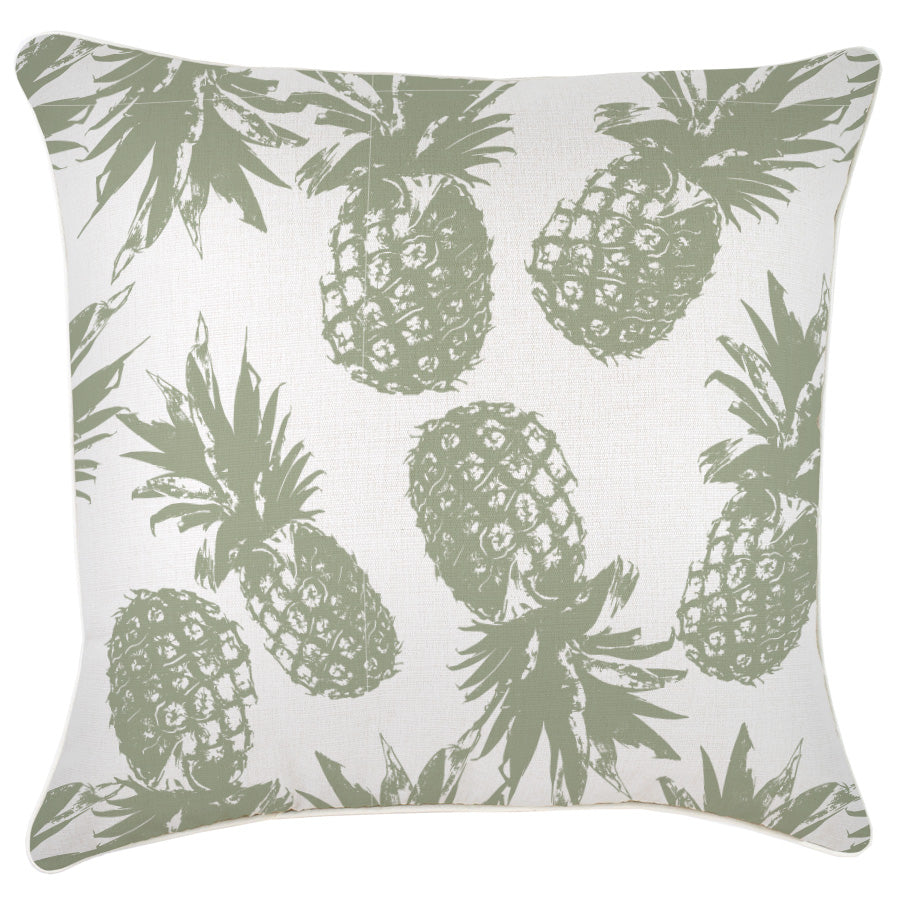 Cushion Cover-With Piping-Pineapples Sage-60cm x 60cm-0