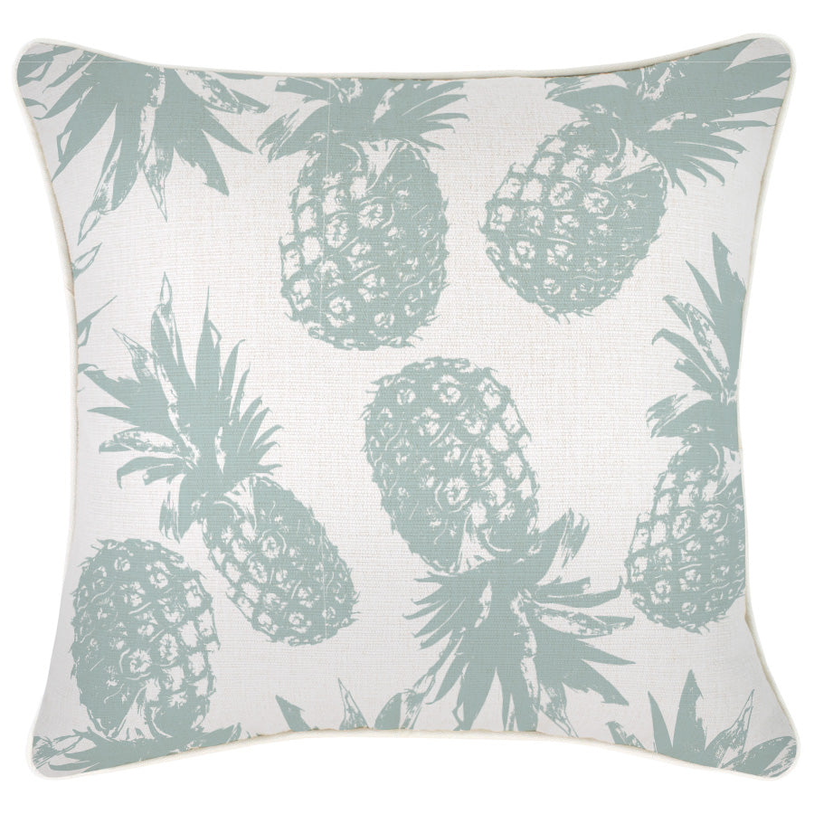 Cushion Cover-With Piping-Pineapples Seafoam-45cm x 45cm-0