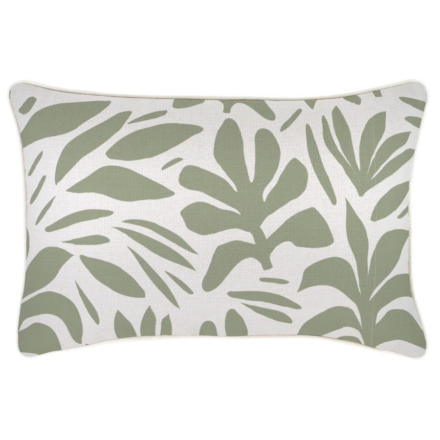 Cushion Cover-With Piping-Tahiti Sage-35cm x 50cm-0