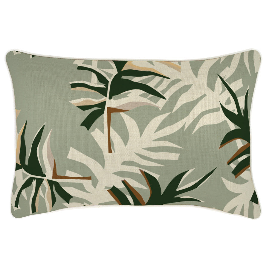 Cushion Cover-With Piping-Alfresco Sage-35cm x 50cm-0