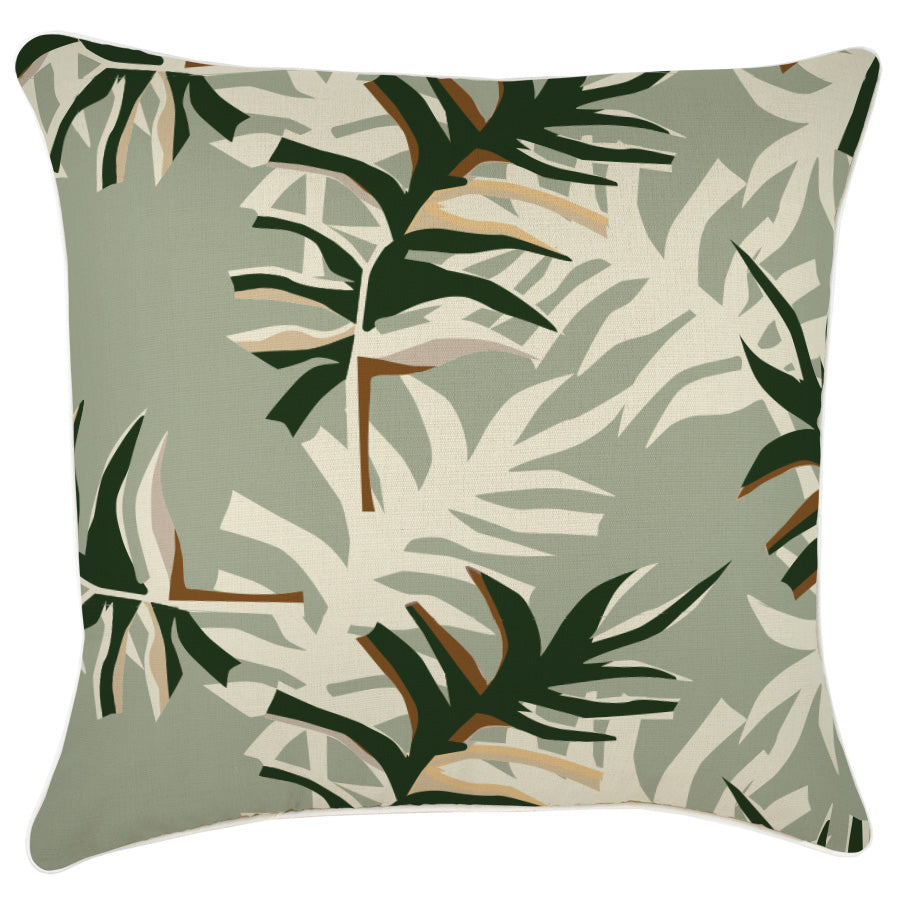 Cushion Cover-With Piping-Alfresco Sage-60cm x 60cm-0