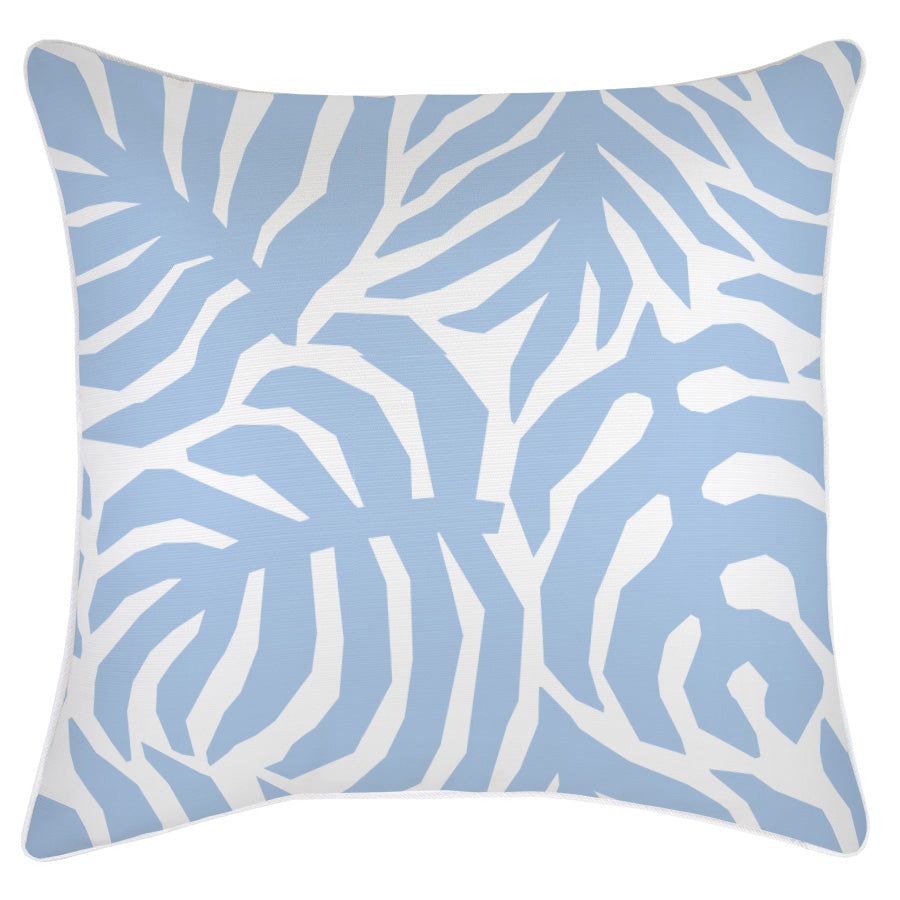 Cushion Cover-With Piping-Casa Palms Blue White-60cm x 60cm-0