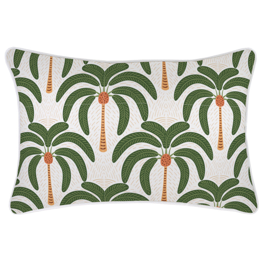 Cushion Cover-With Piping-Costa Del Sol White-35cm x 50cm-0