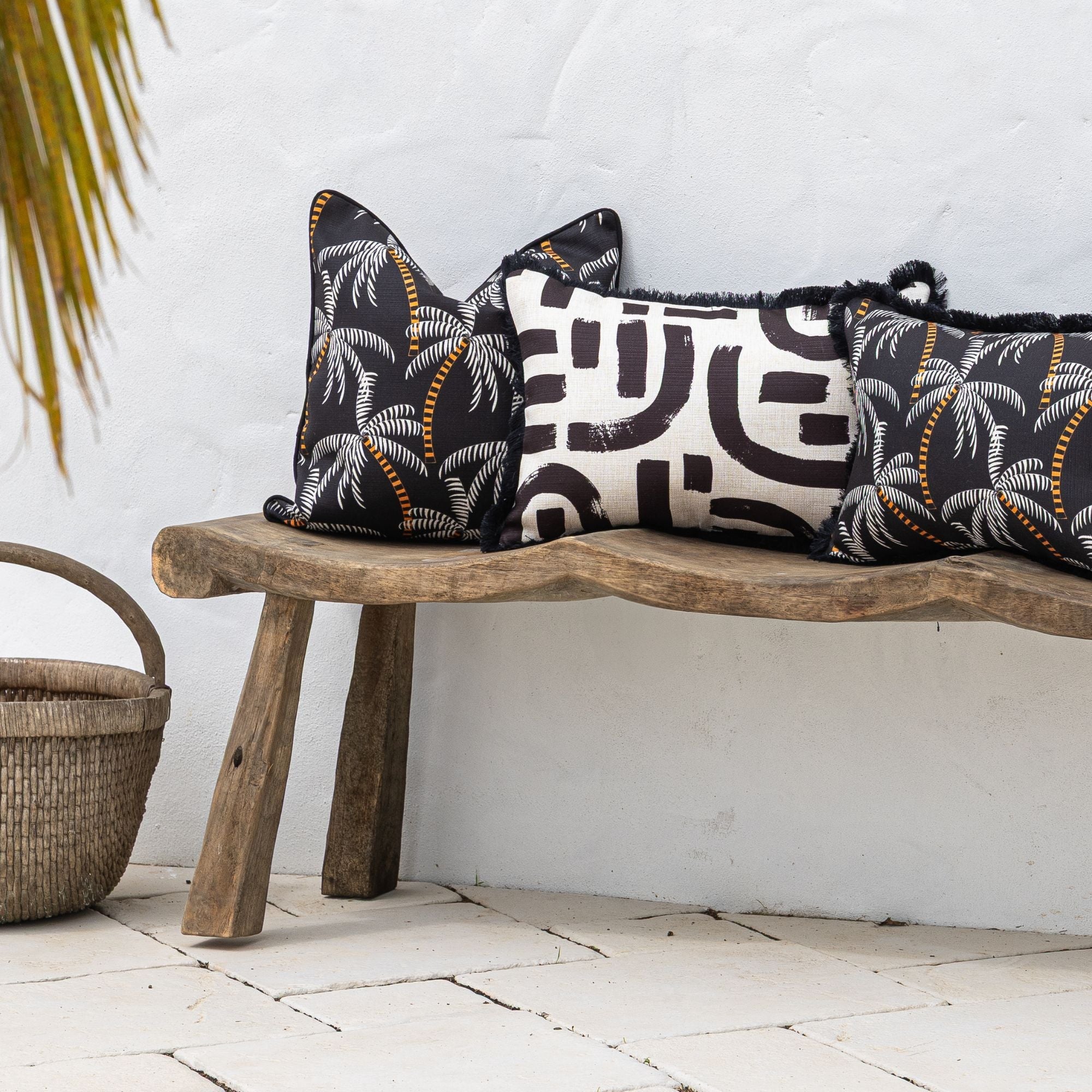Cushion Cover-With Black Piping-Tavarua-45cm x 45cm-2