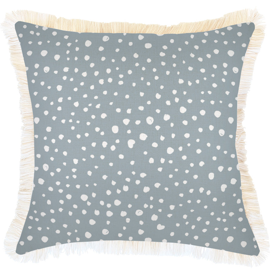 Cushion Cover-Coastal Fringe-Lunar Smoke-45cm x 45cm-0